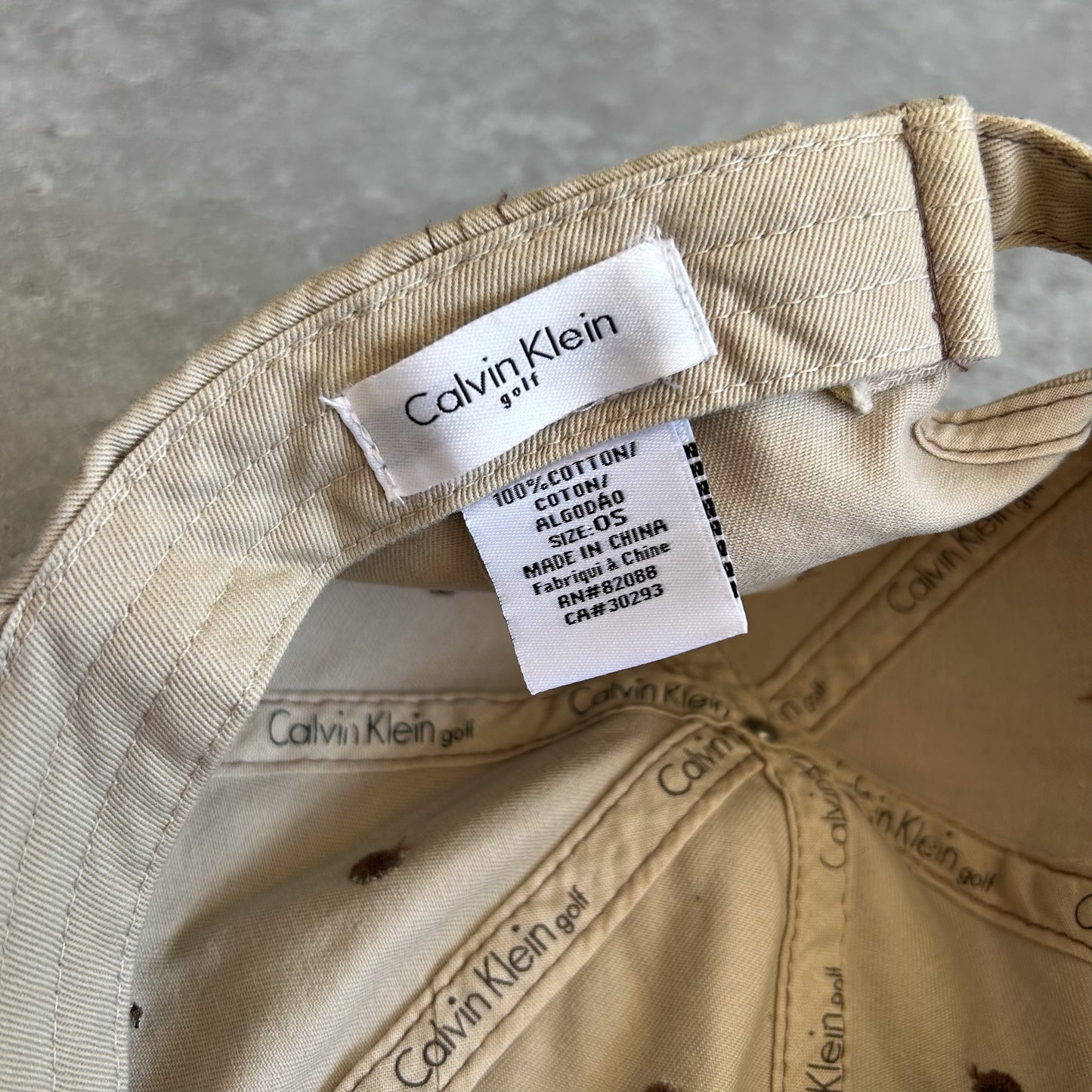 vintage 00s Calvin Klein Golf Cap