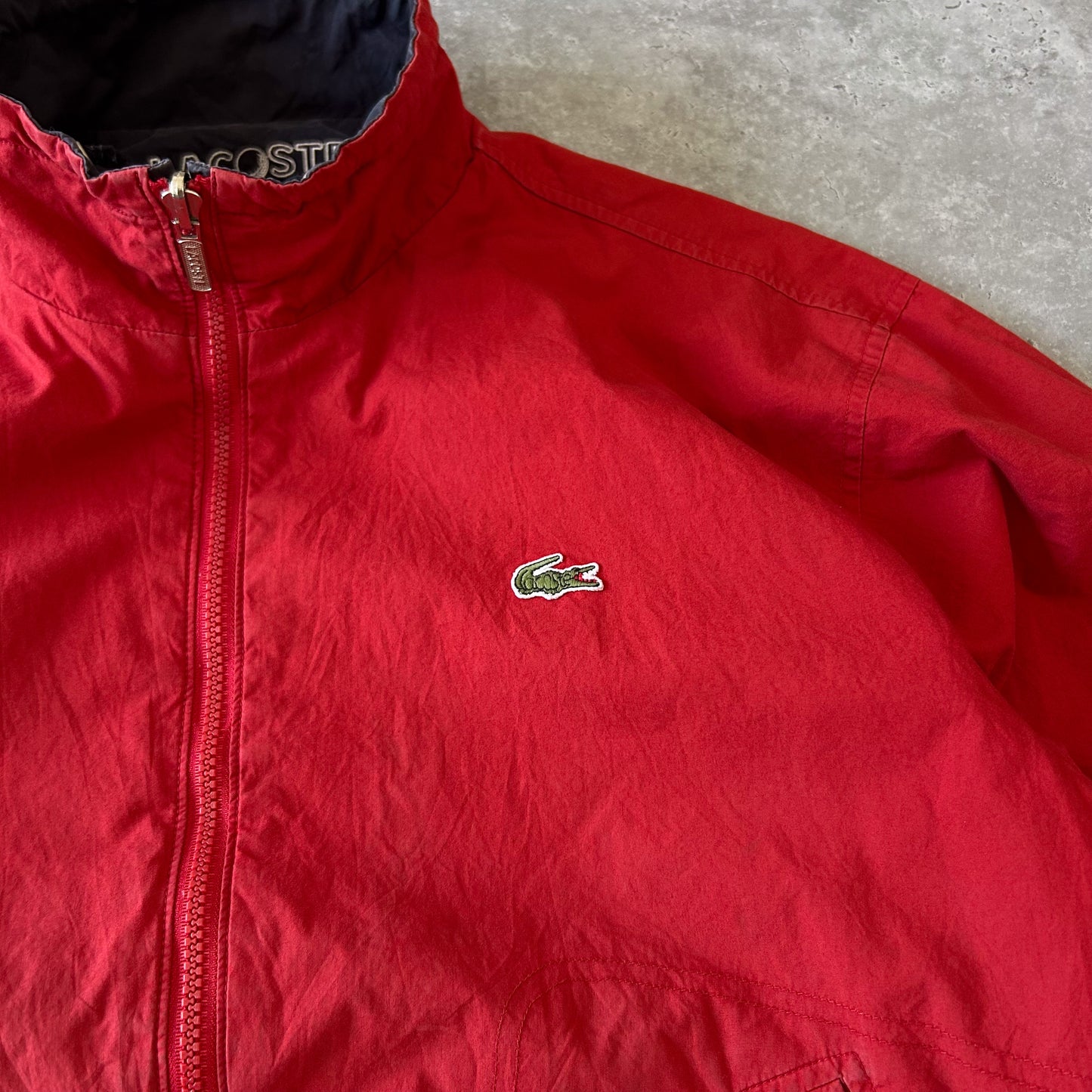 vintage 1990s Lacoste Reversible Windbreaker Jacket