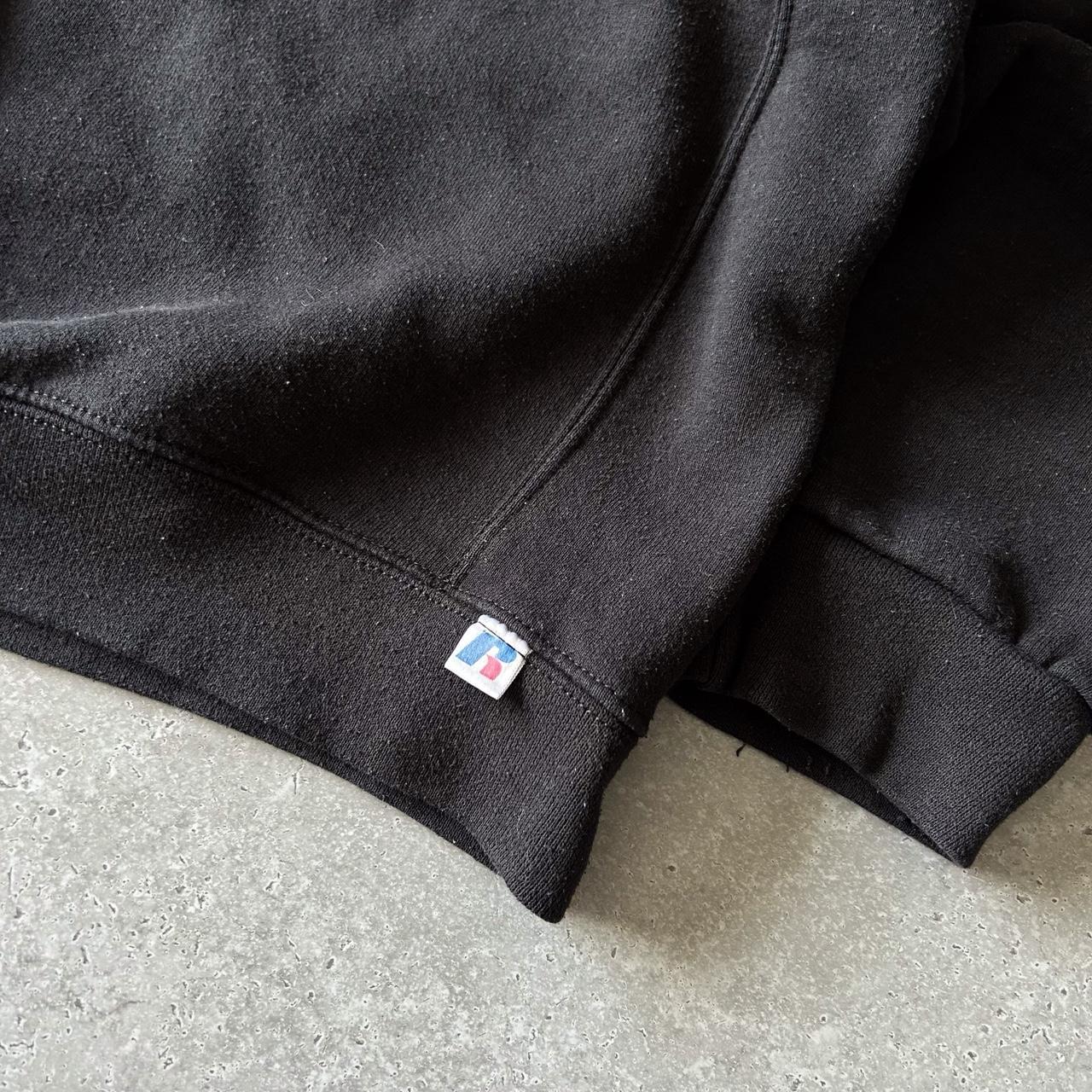 Russell Athletic Baggy 1/4 zip sweatshirt in black