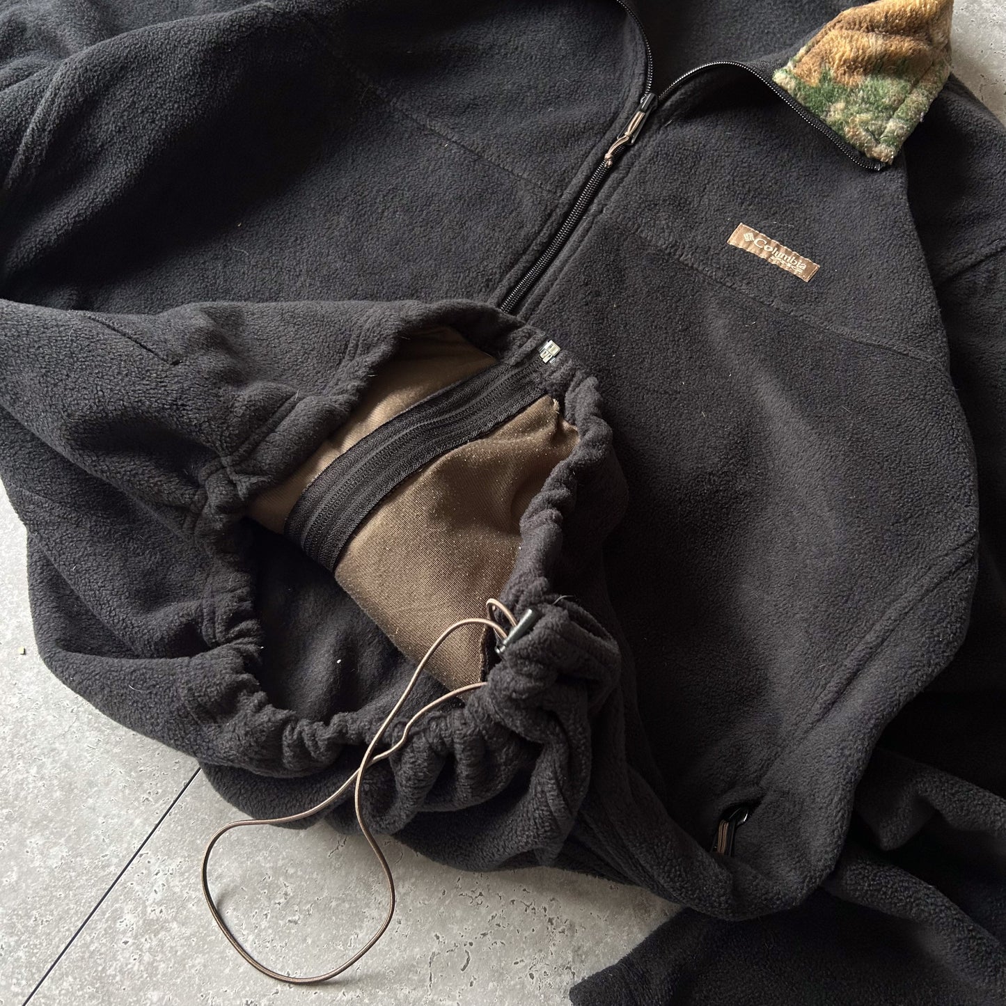 Columbia Fleece Jacket with Camouflage Collar