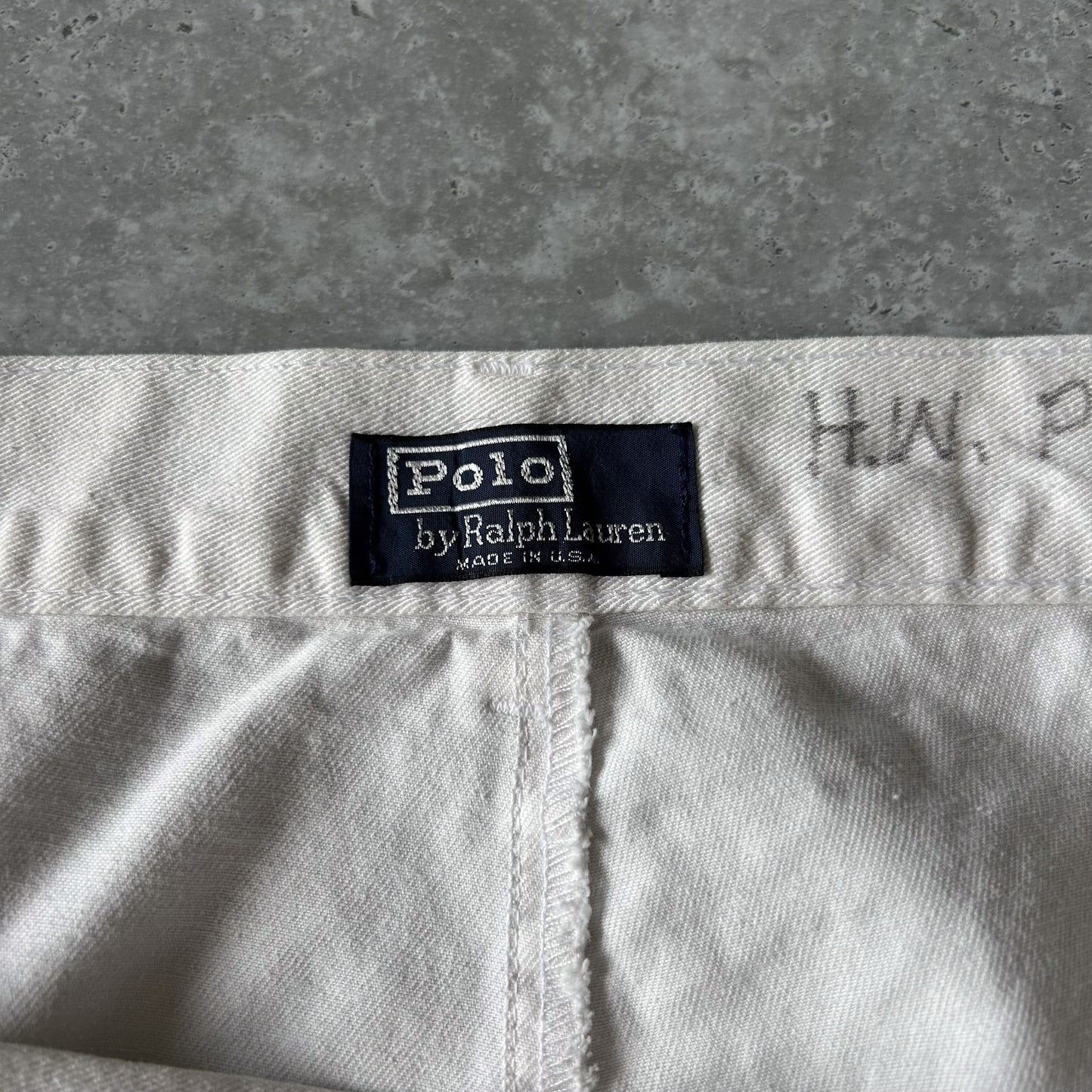 Polo Ralph Lauren Classic Fit White Chino Shorts