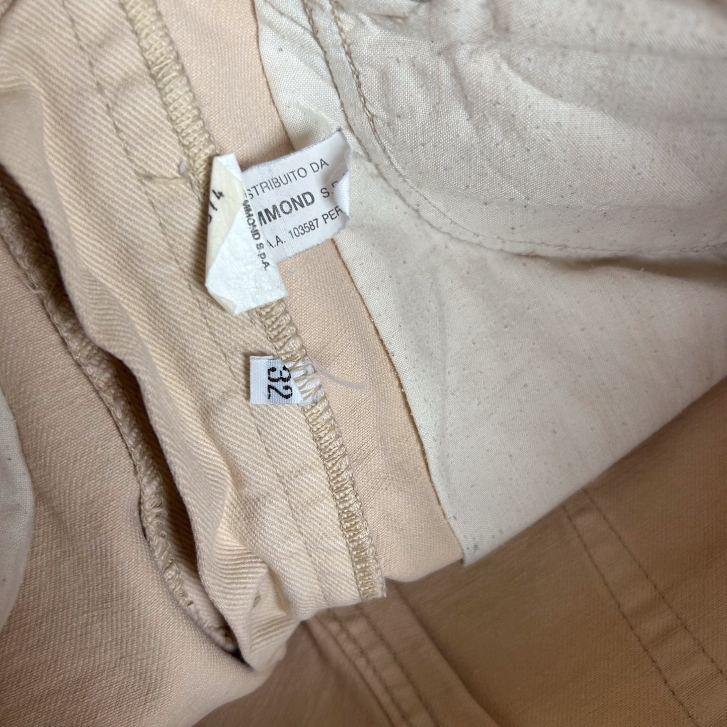 Valentino Jeans Beige Slim Fit Trousers