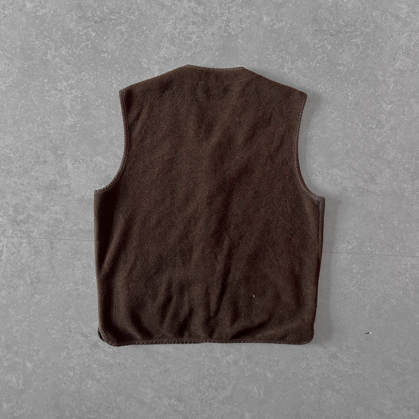 Vintage Lacoste Sport Brown Fleece Vest