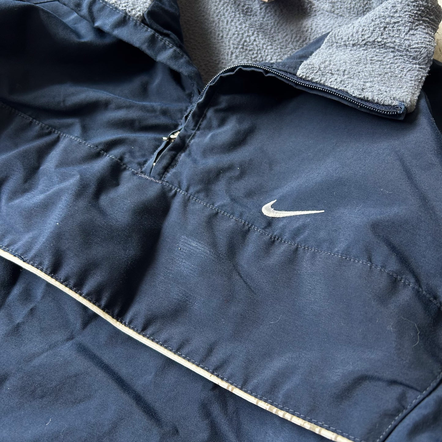 Vintage Nike shox Navy Half-Zip Pullover Jacket