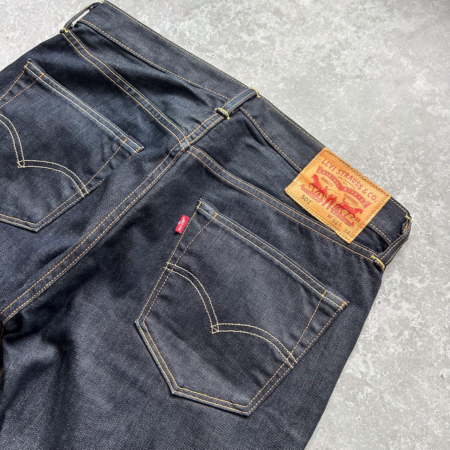 Levi's 501 Original Jeans – Dark Indigo Denim, W34/L34