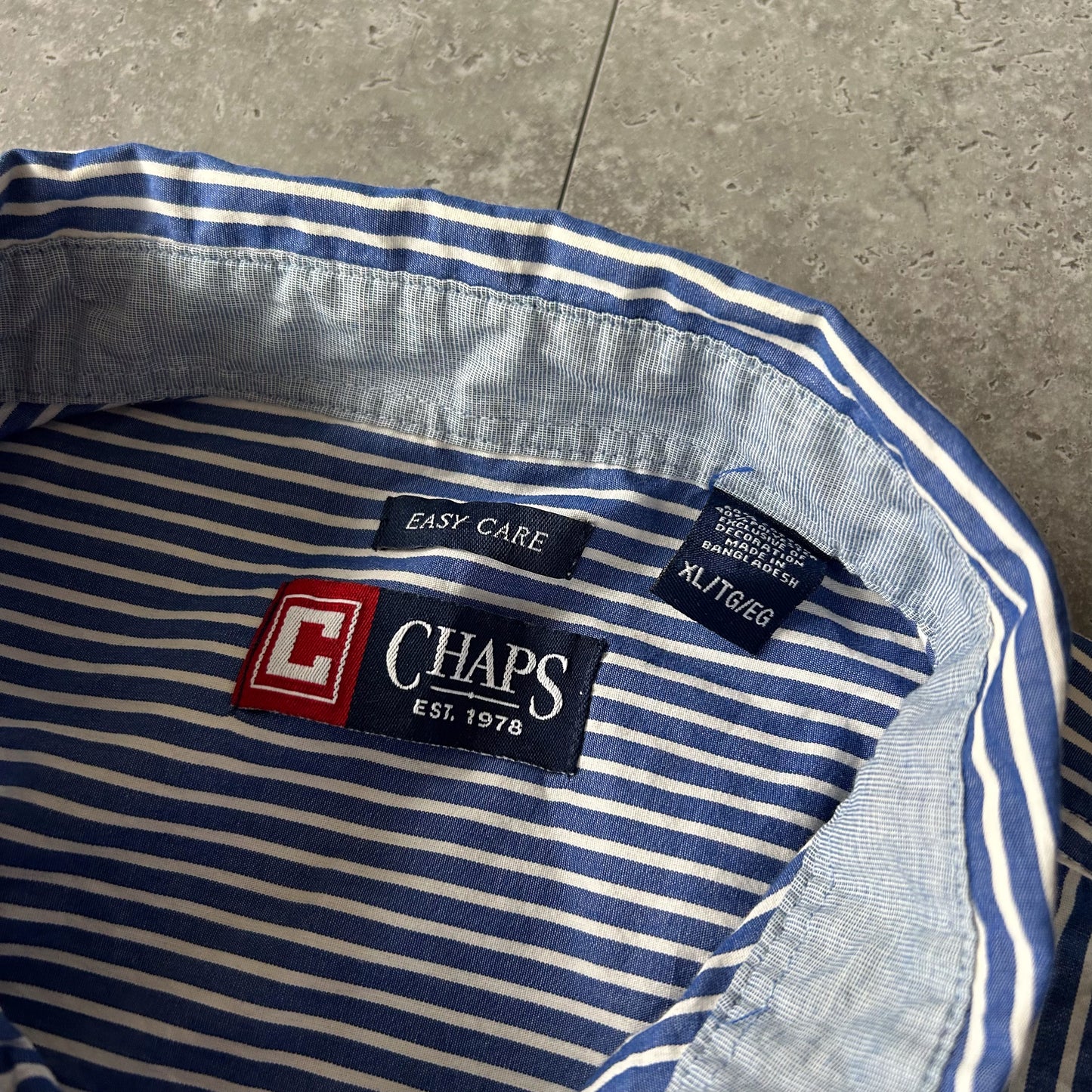 Chaps Striped Button-Down Shirt, Easy Care