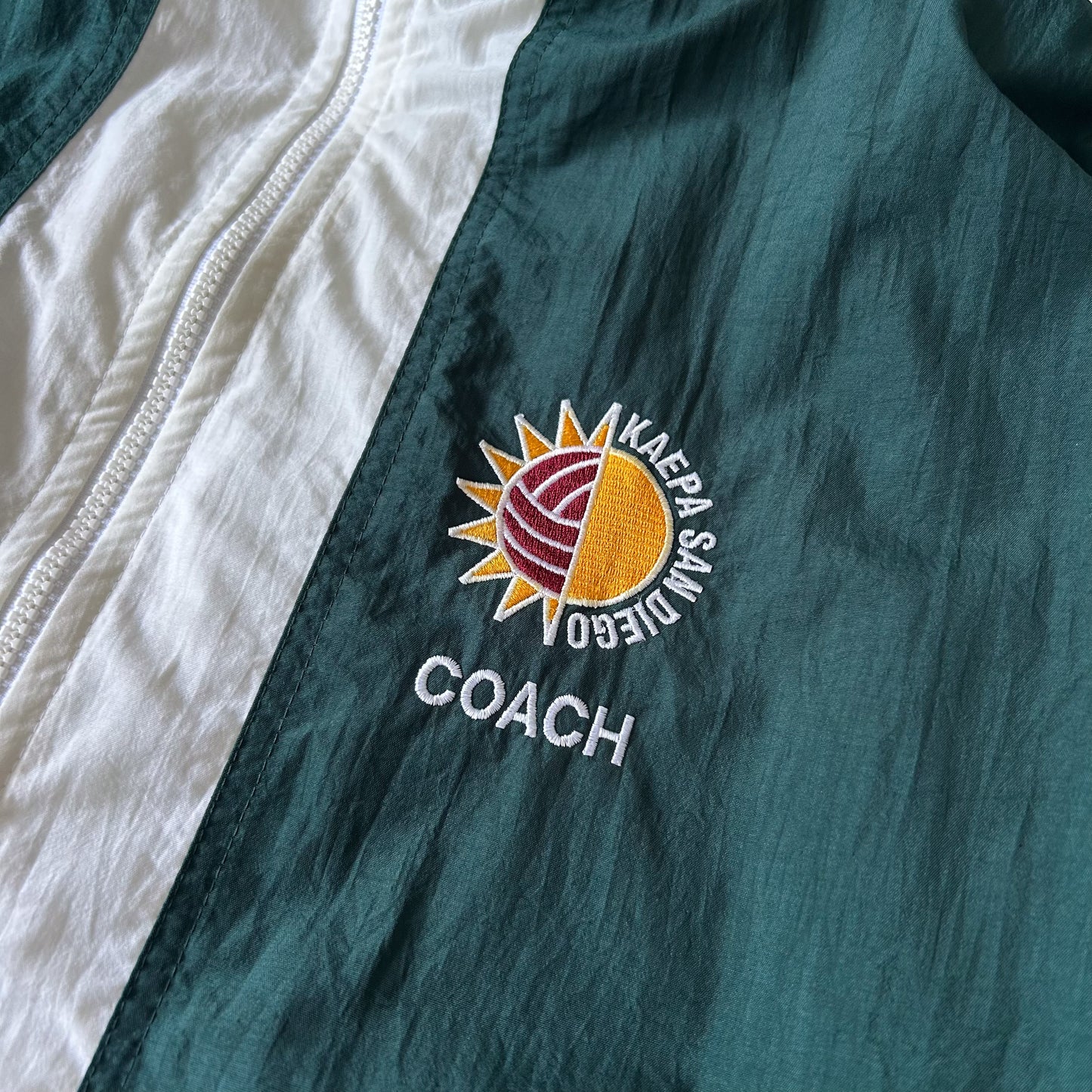 Vintage Kaepa Green & White Active Jacket
