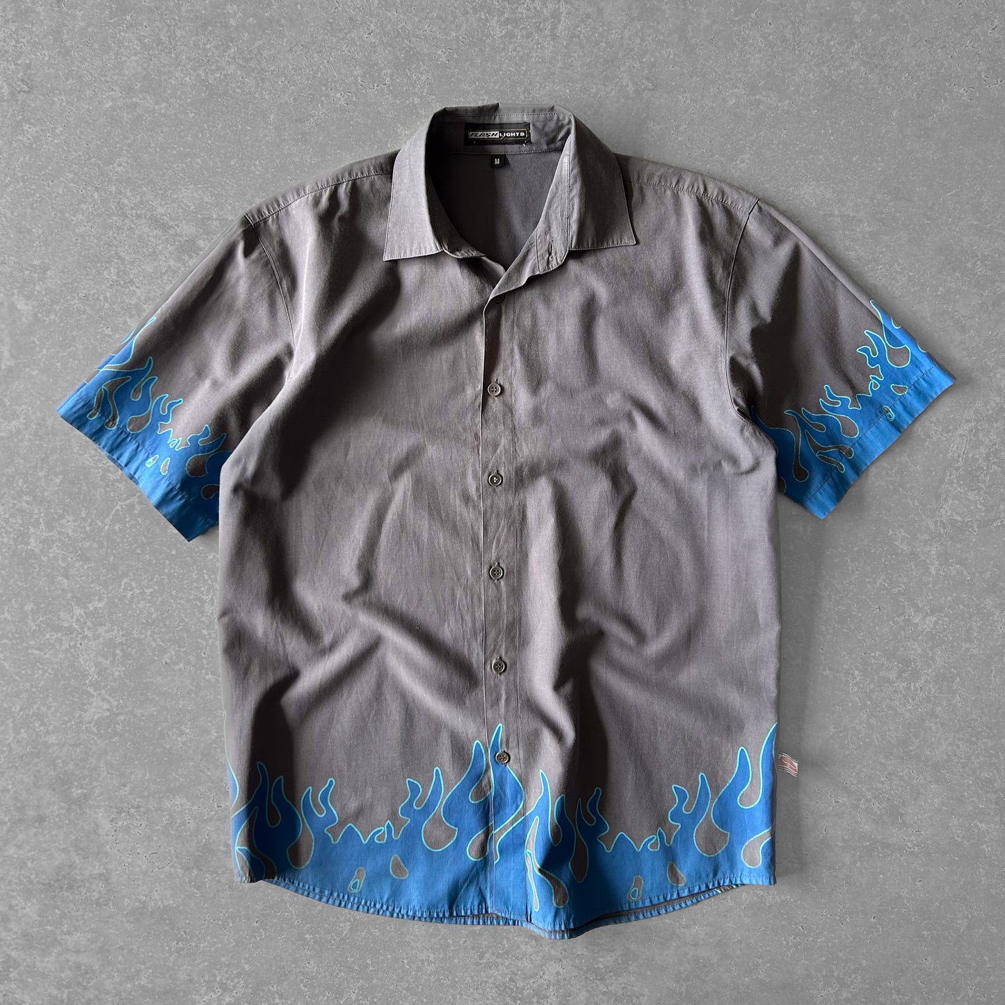Vintage y2k Flame Detail Shirt
