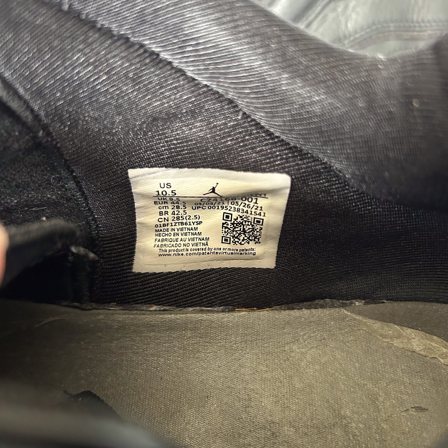 Jordan Black Athletic Sneakers