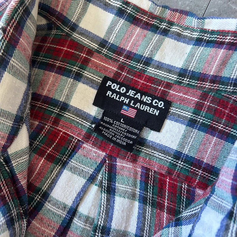Vintage Men's Polo Jeans Co. Ralph Lauren Long Sleeve Shirt