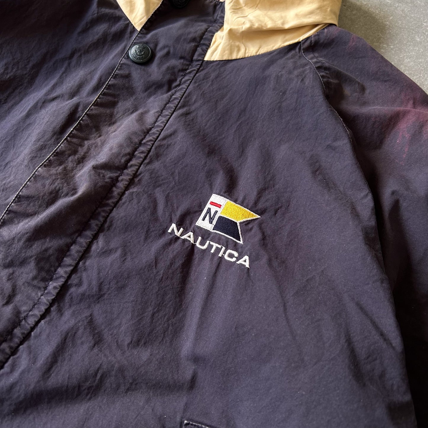 Nautica Color Block Windbreaker Jacket