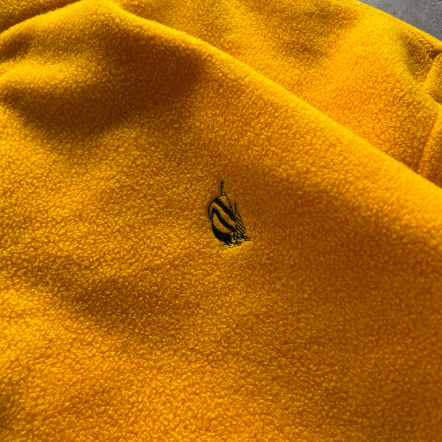 Nautica Yellow Fleece Quarter-Zip Pullover