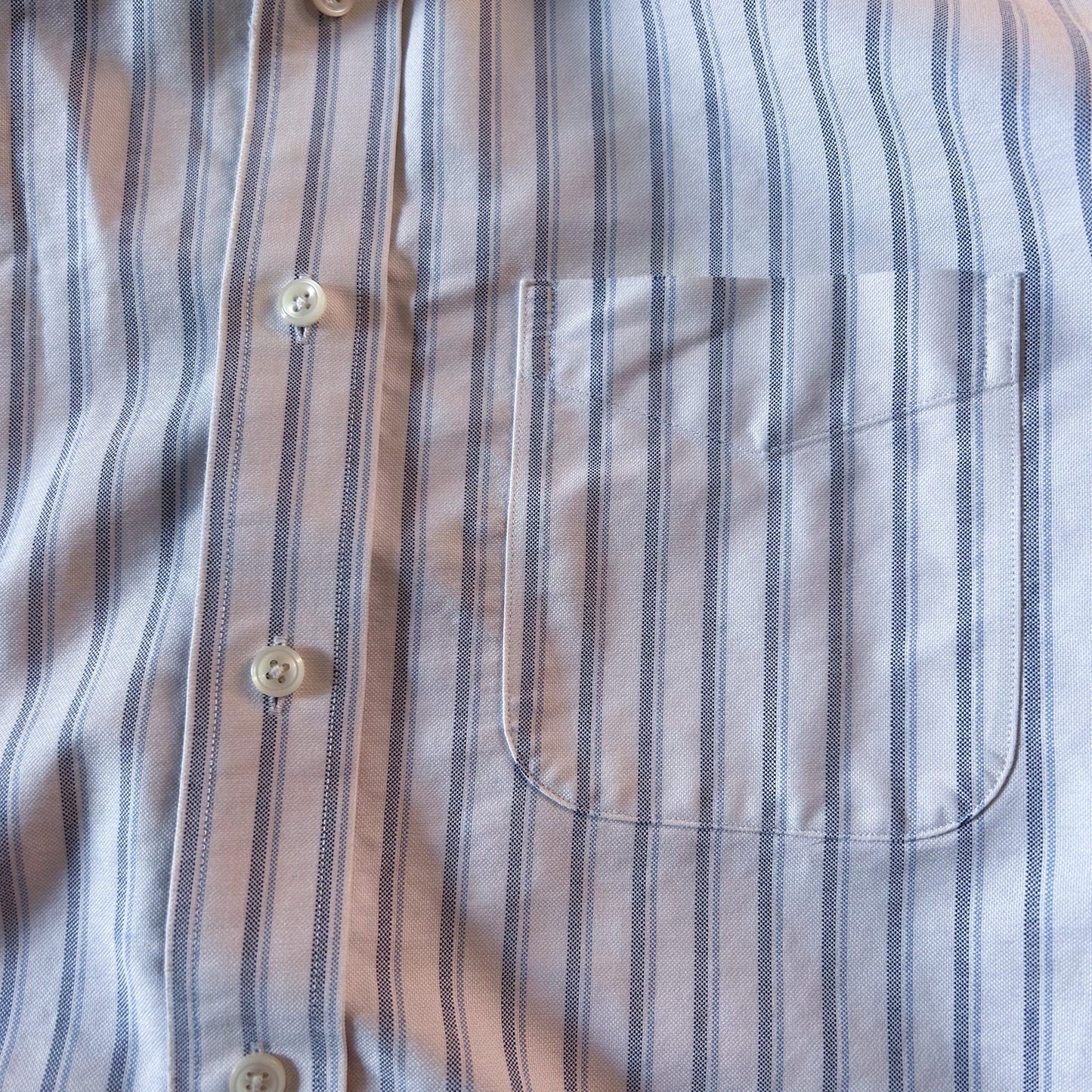 L.L.Bean Wrinkle-Resistant Striped Button-Up Shirt