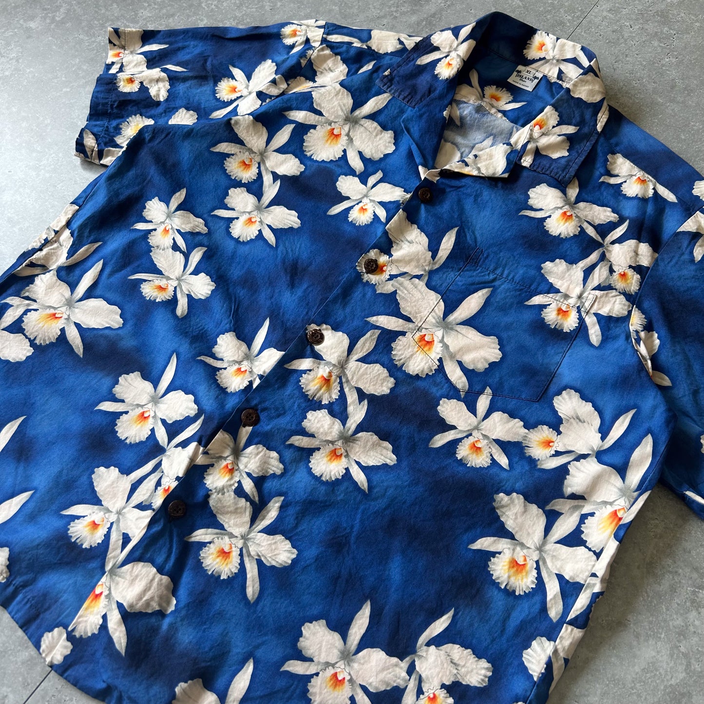 Island Vibes Floral Print Button-Up Shirt