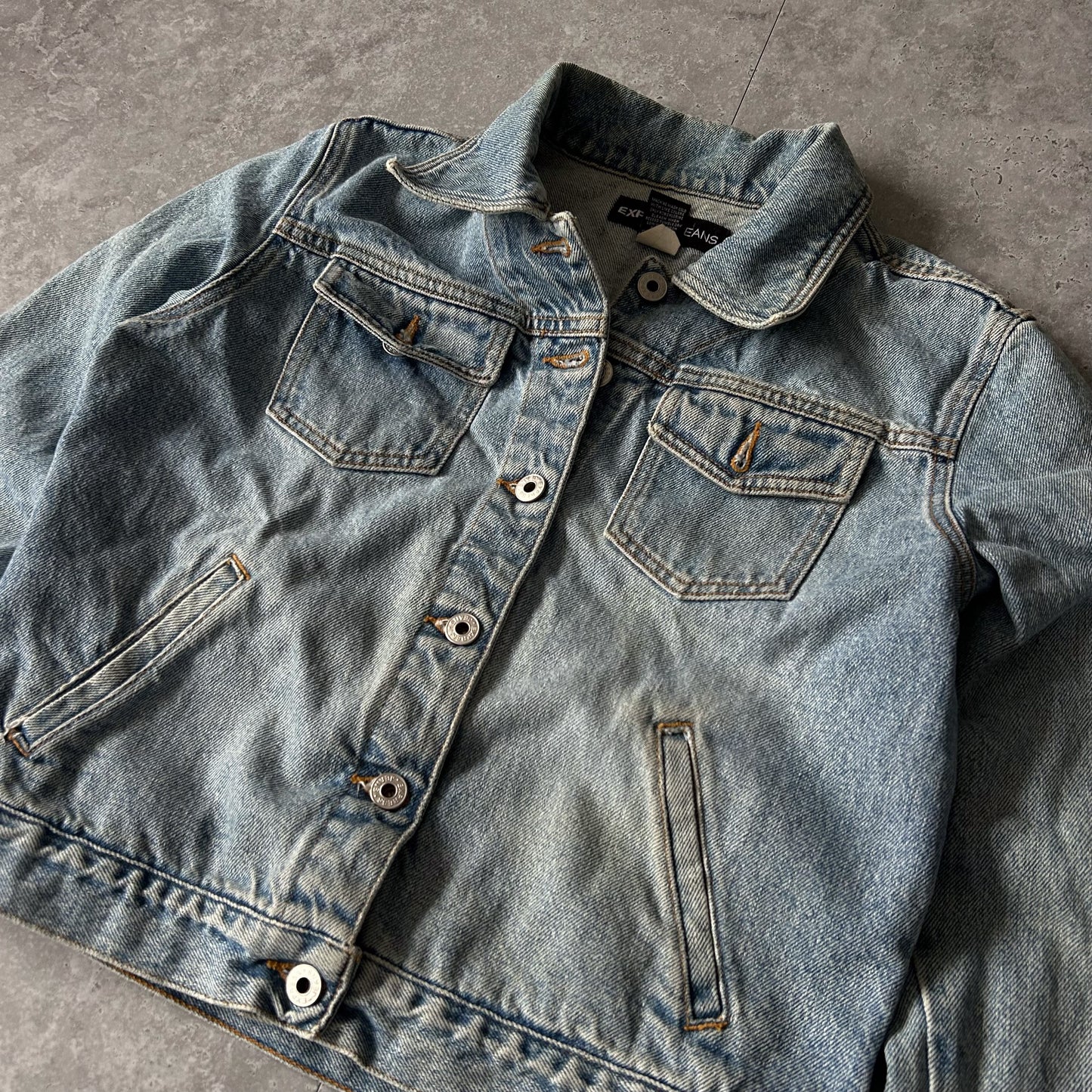 Vintage Light Wash Denim Jacket by Express