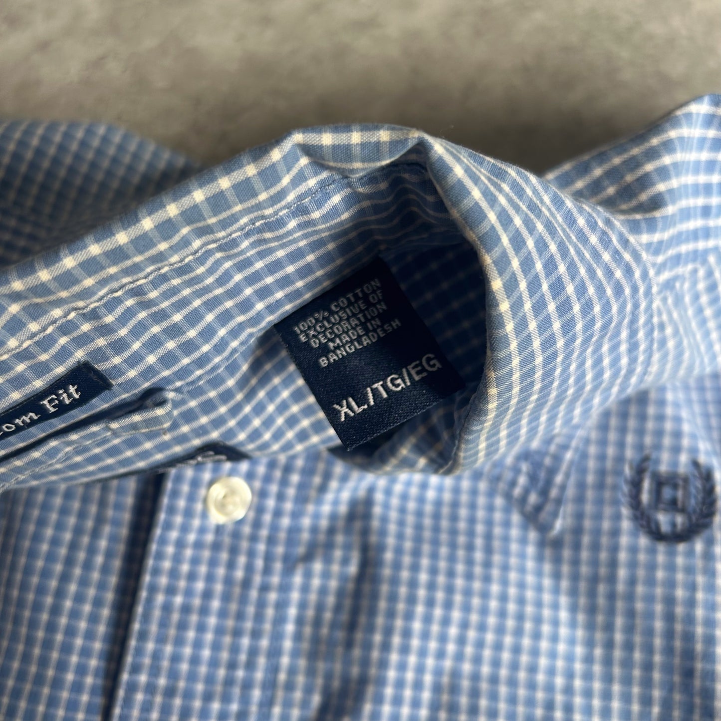 CHAPS Custom Fit Checked Shirt