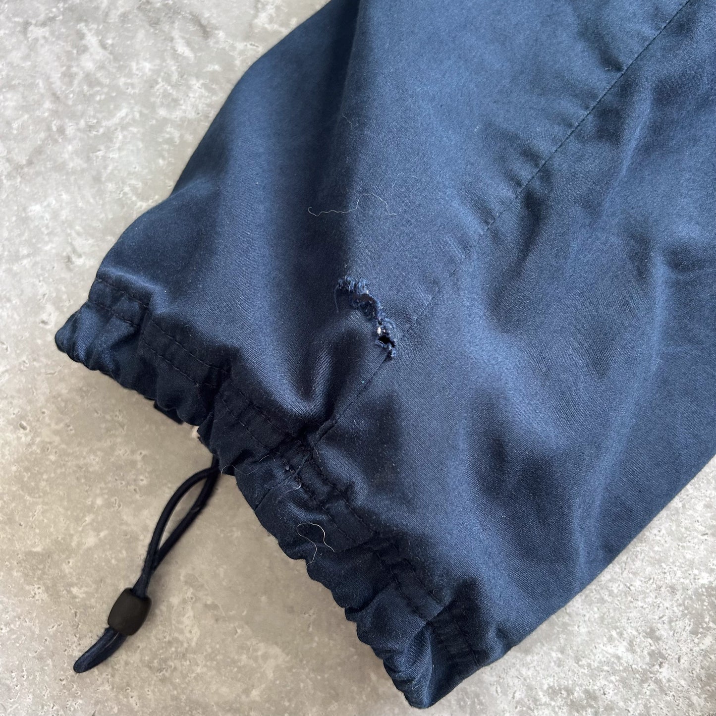 Nike Navy Track Pants with Striped Detail