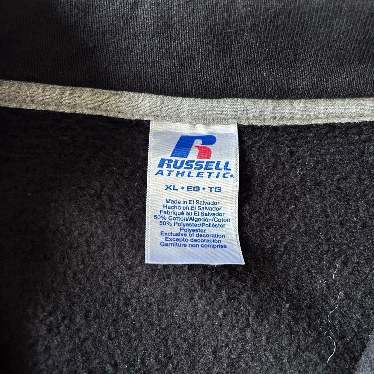 Russell Athletic Baggy 1/4 zip sweatshirt in black
