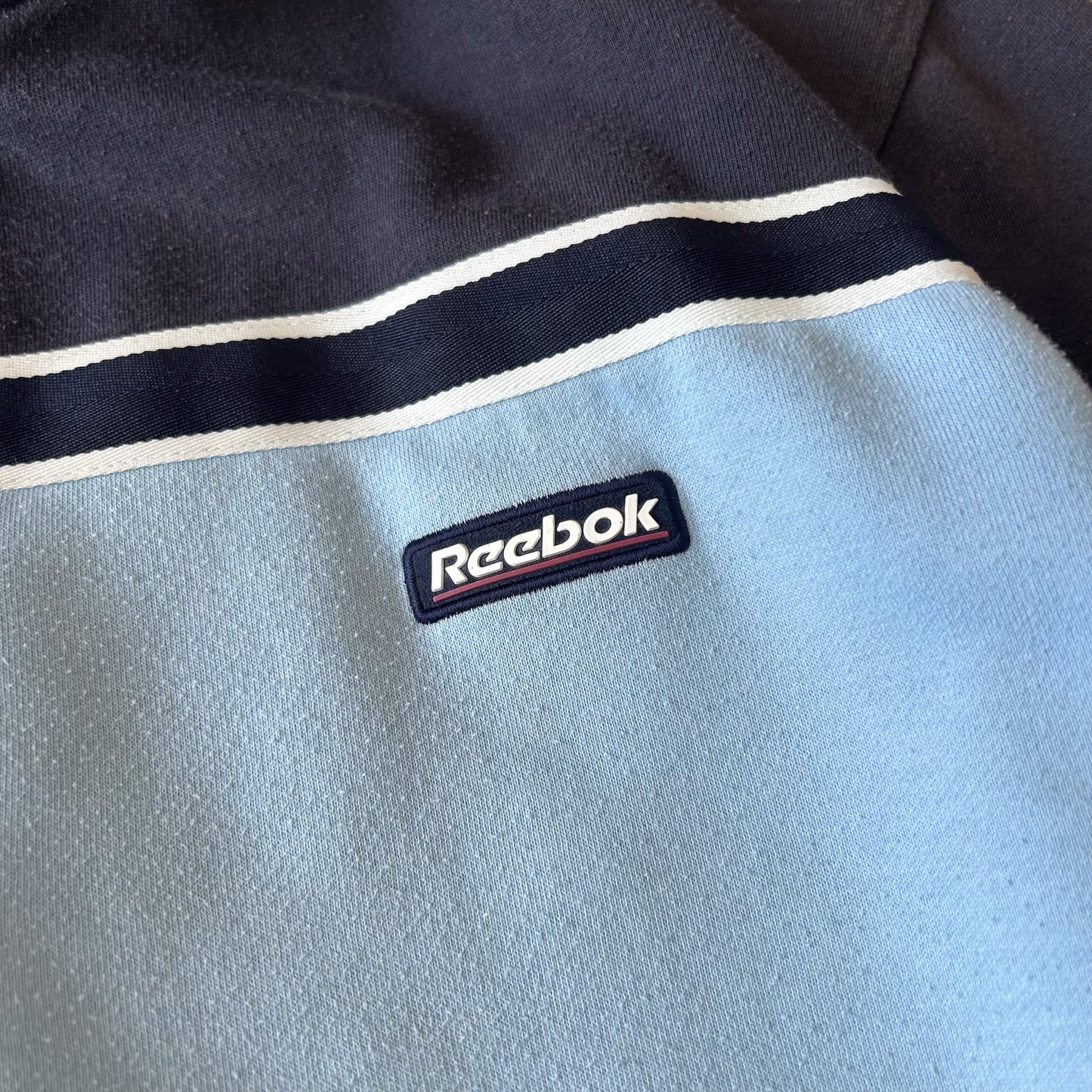 Vintage Reebok Blue and Navy Activewear Jacket