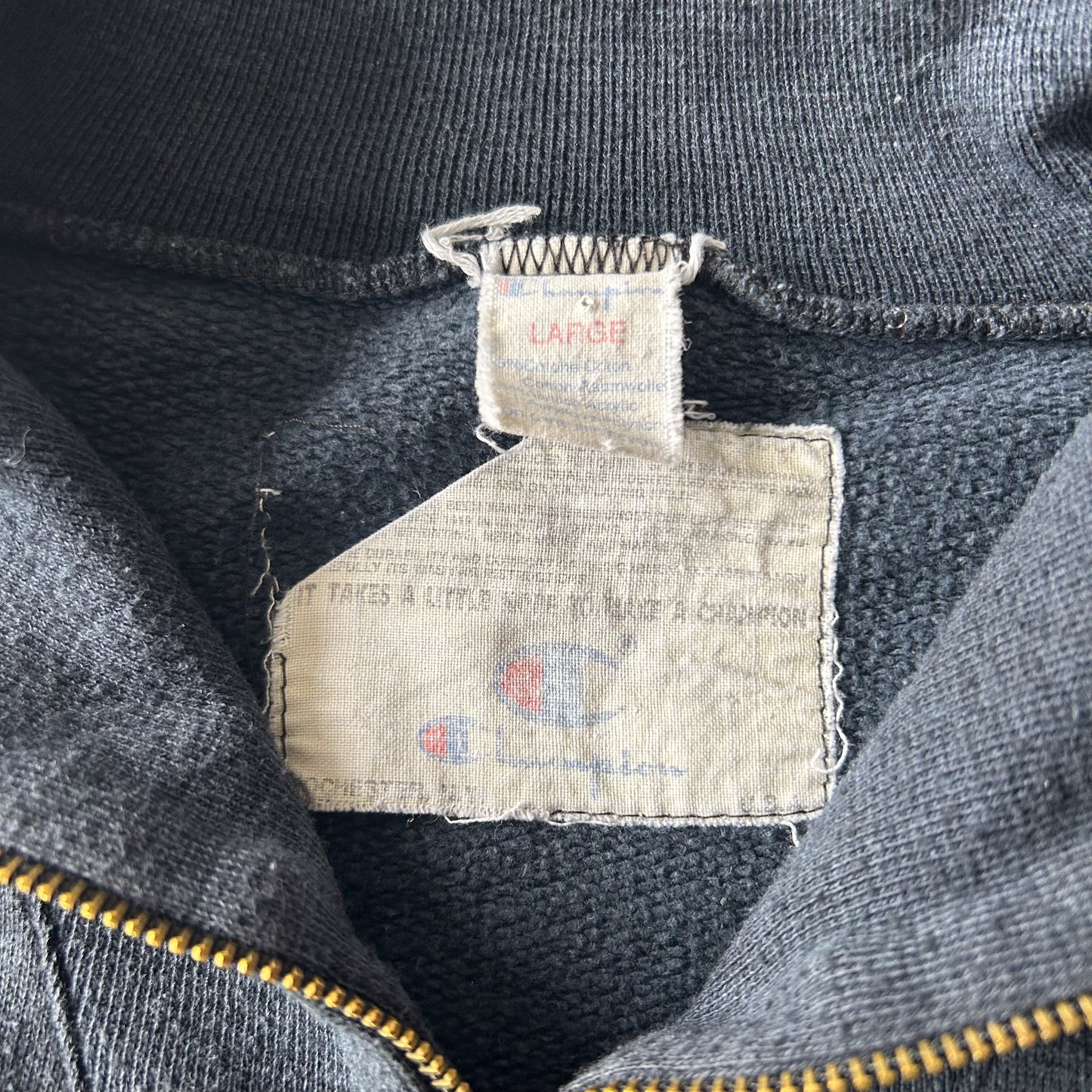 1990s | Vintage Champion Half-Zip Sweatshirt