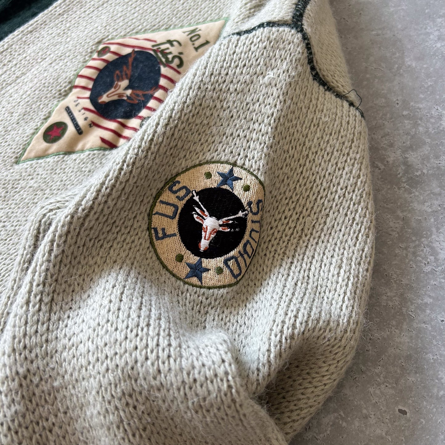 Vintage FUS Co. Zip Neck Sweater
