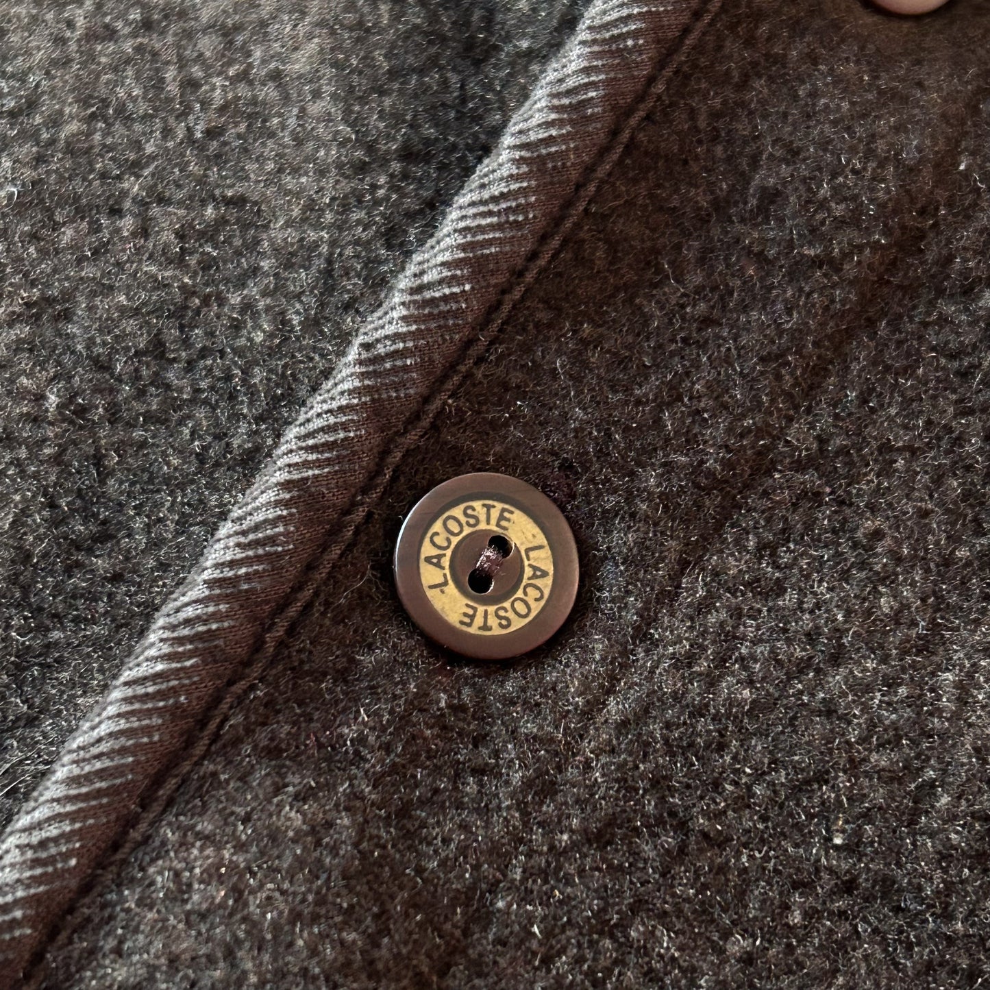 Vintage Lacoste Sport Brown Fleece Vest