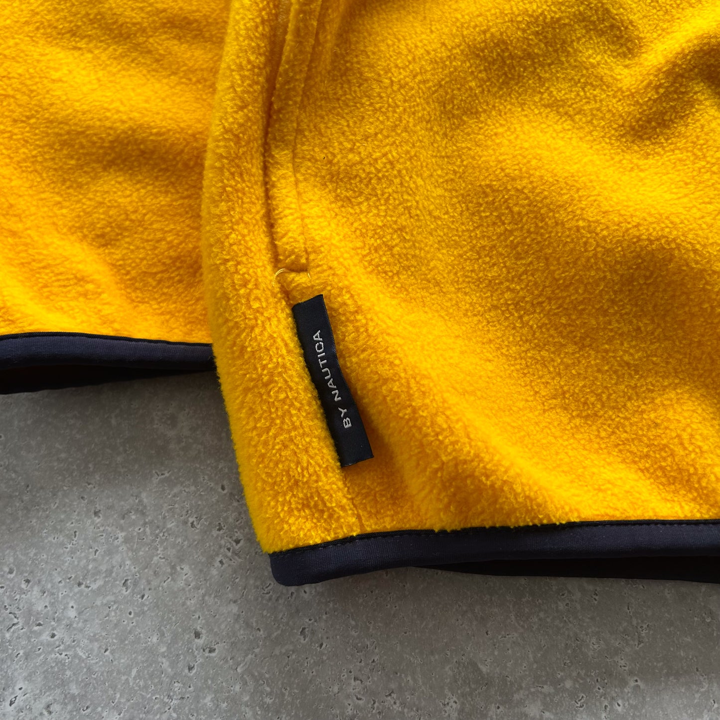 Nautica Yellow Fleece Quarter-Zip Pullover