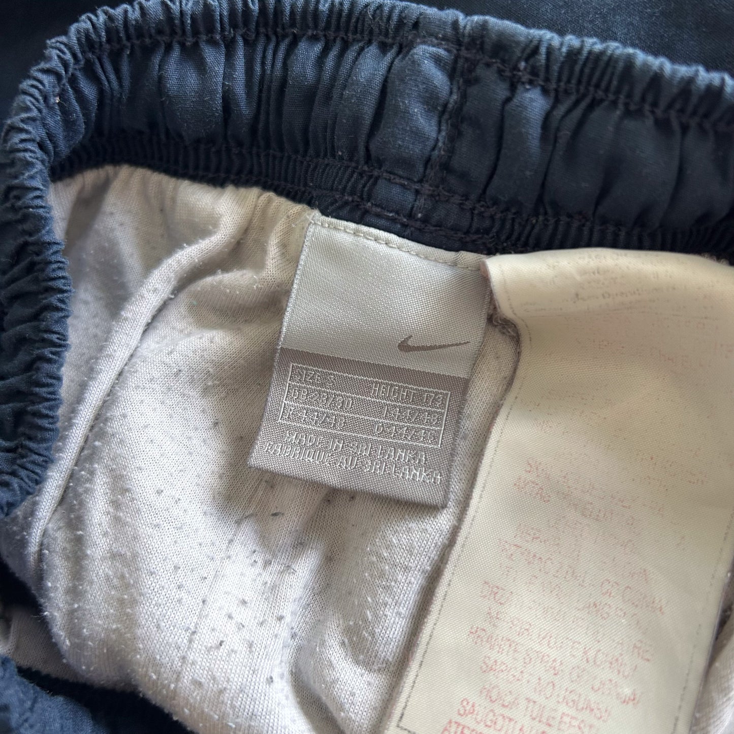 Nike Navy Track Pants with Striped Detail