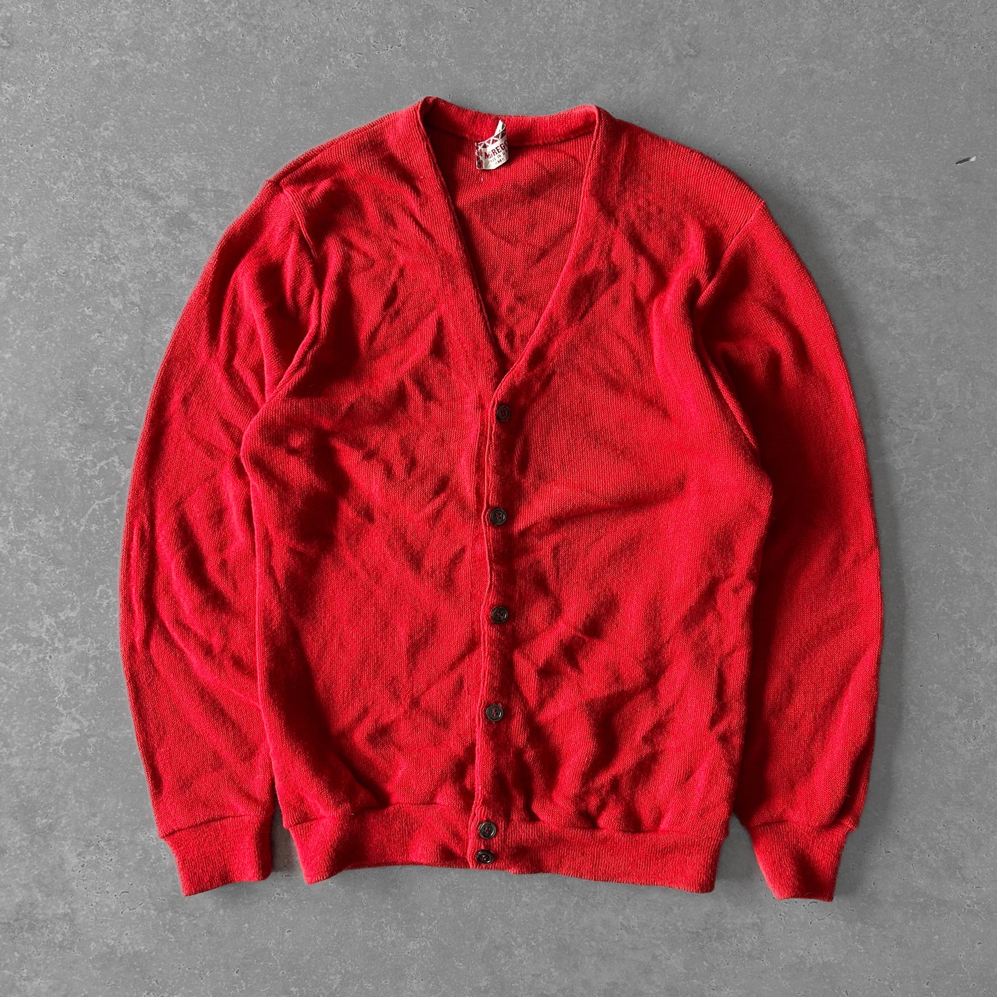 Vintage McGregor Red Cardigan Sweater