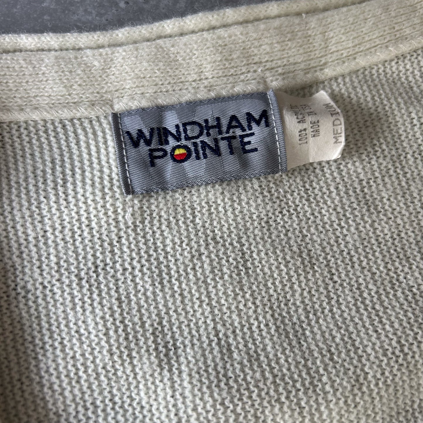 Windham Pointe Cream V-Neck Cardigan