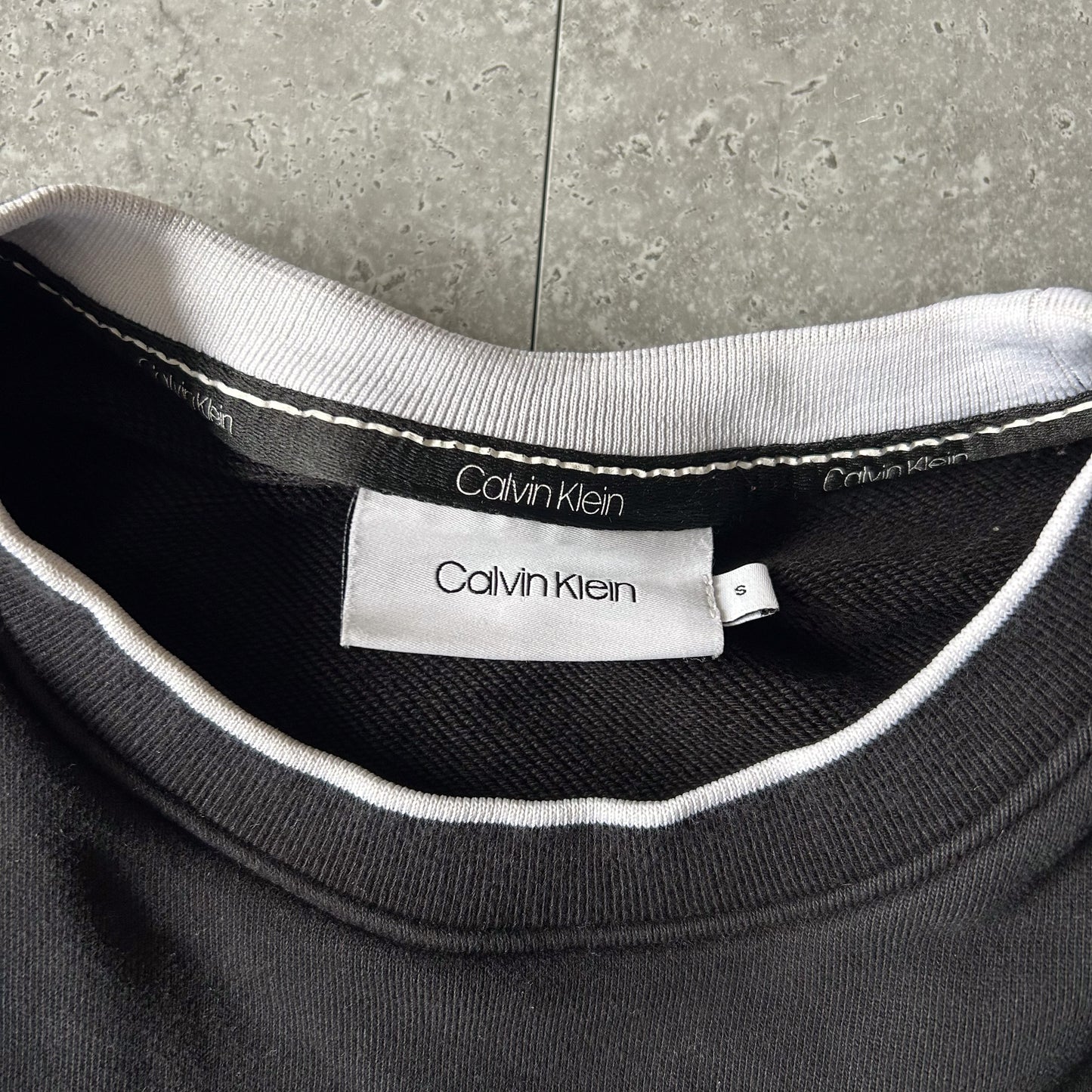 Calvin Klein Black Crew Neck Sweatshirt
