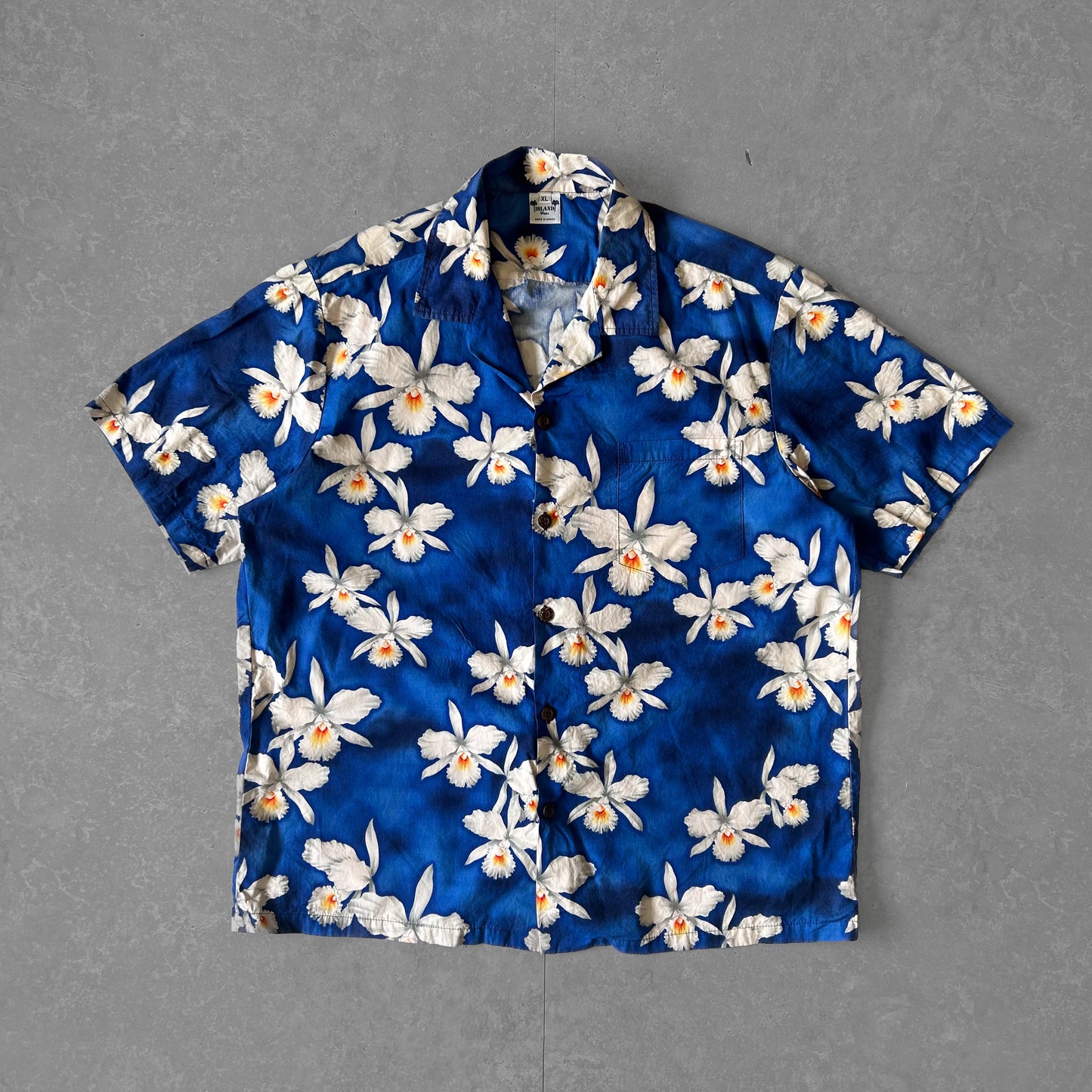 Island Vibes Floral Print Button-Up Shirt