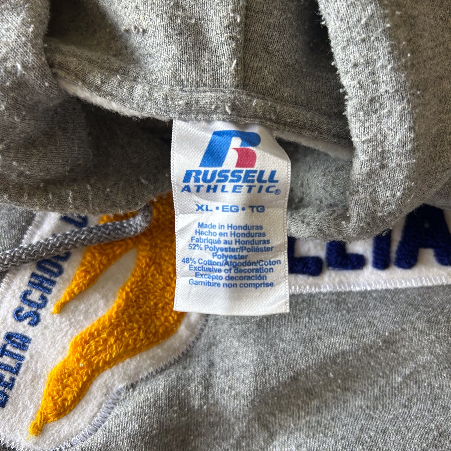 Vintage Russell Athletic Delta Hooded Sweatshirt