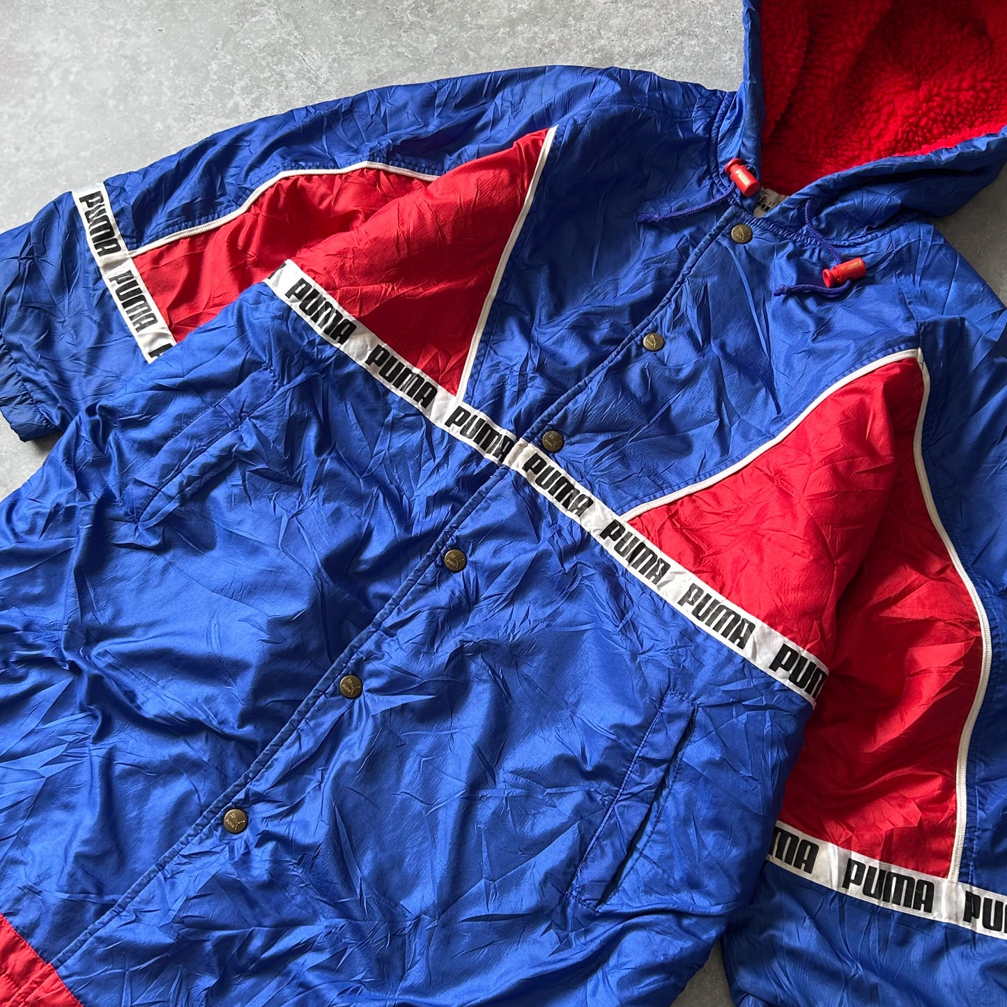 Puma Retro Color Block Puffer Jacket