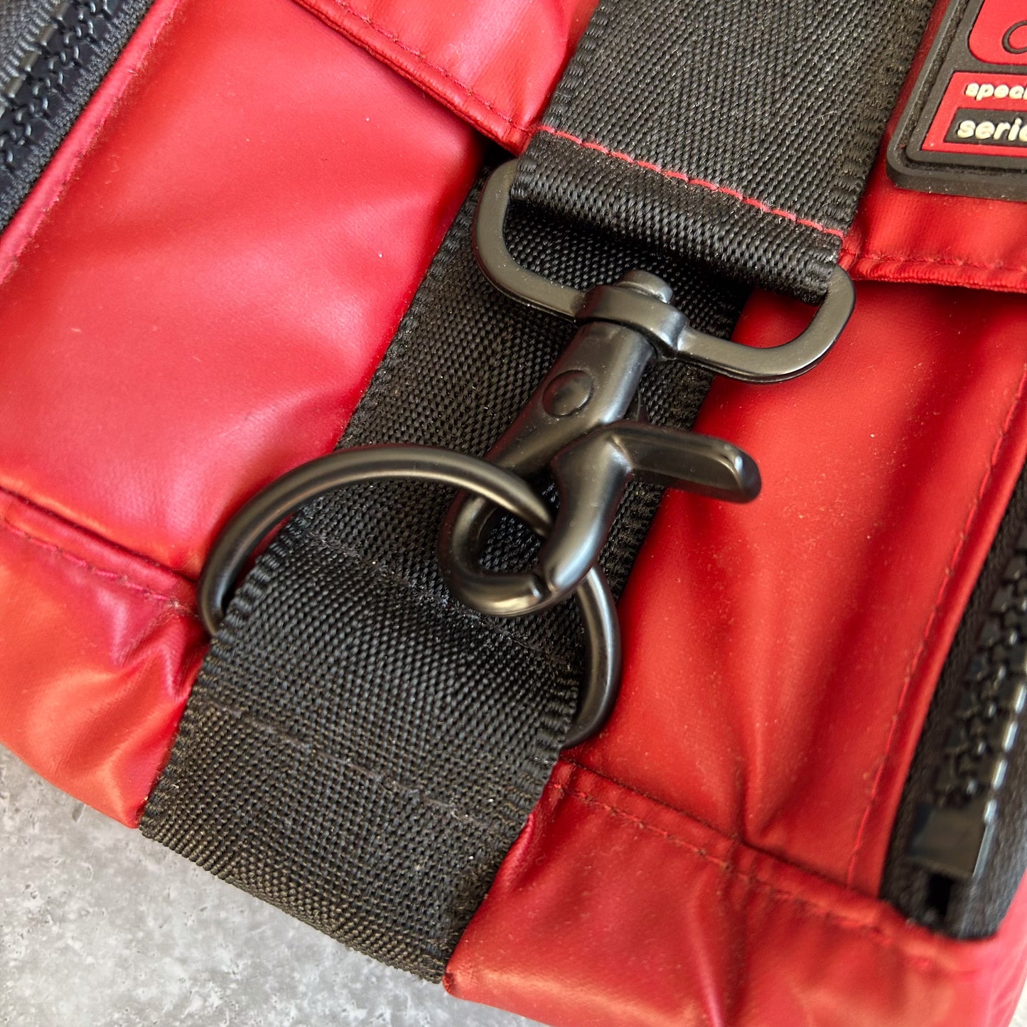 Vintage 90s Calvin Klein Red Messenger Bag