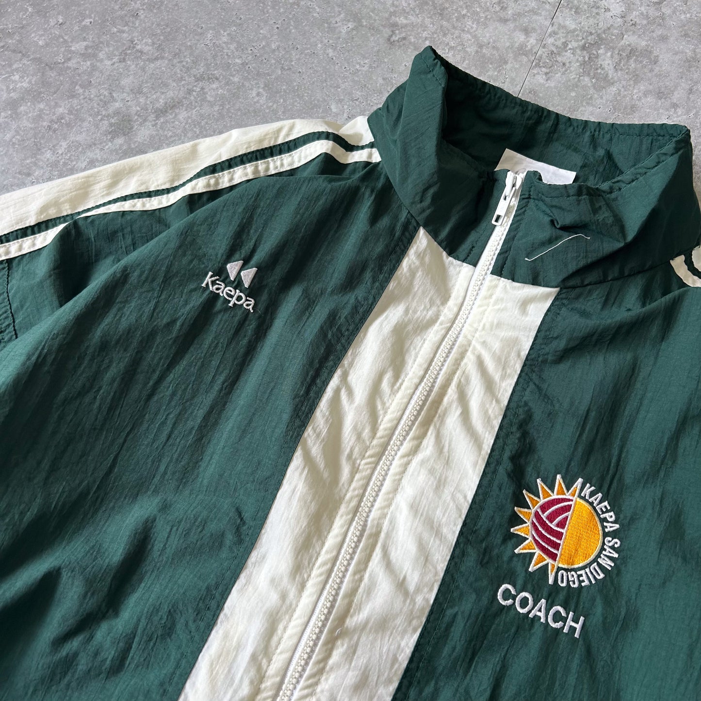 Vintage Kaepa Green & White Active Jacket