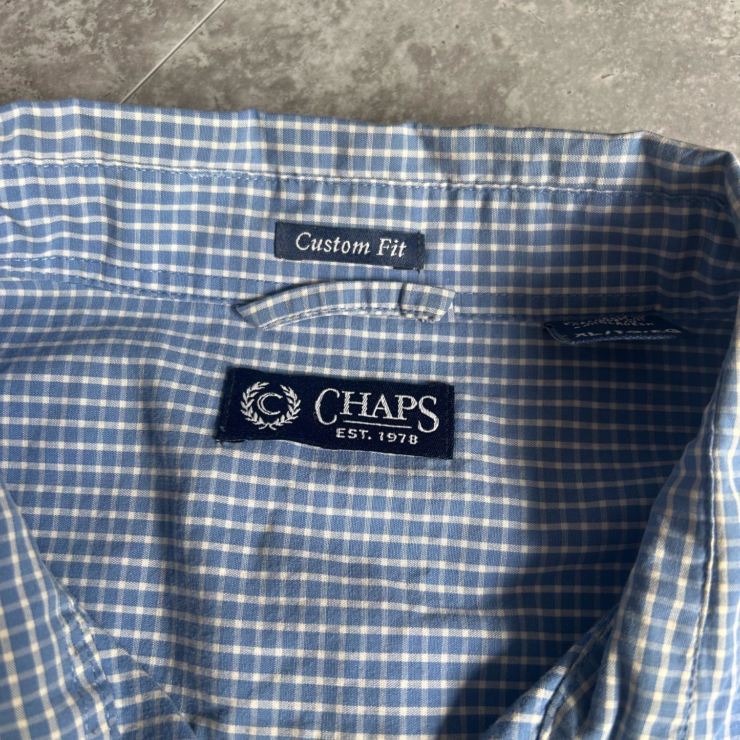 CHAPS Custom Fit Checked Shirt
