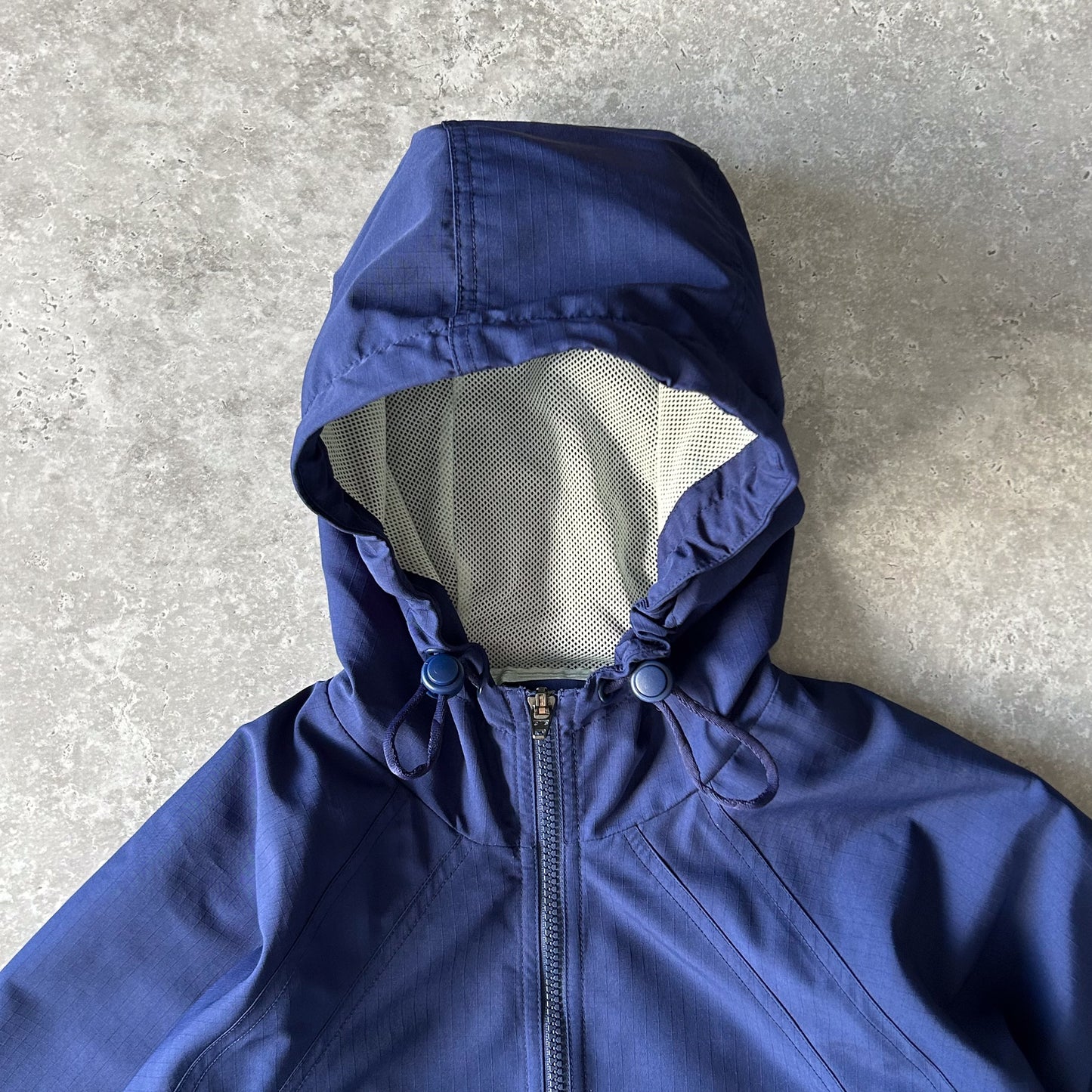 Adidas Navy Half-Zip Hooded Jacket