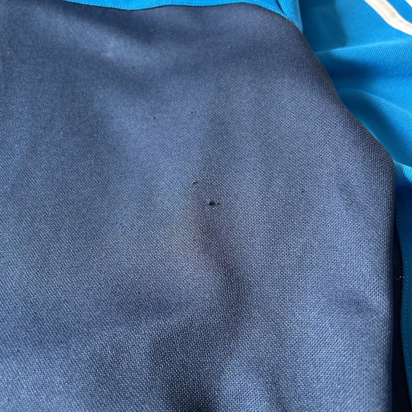 Adidas Blue and Navy Zip-Up Track Jacket