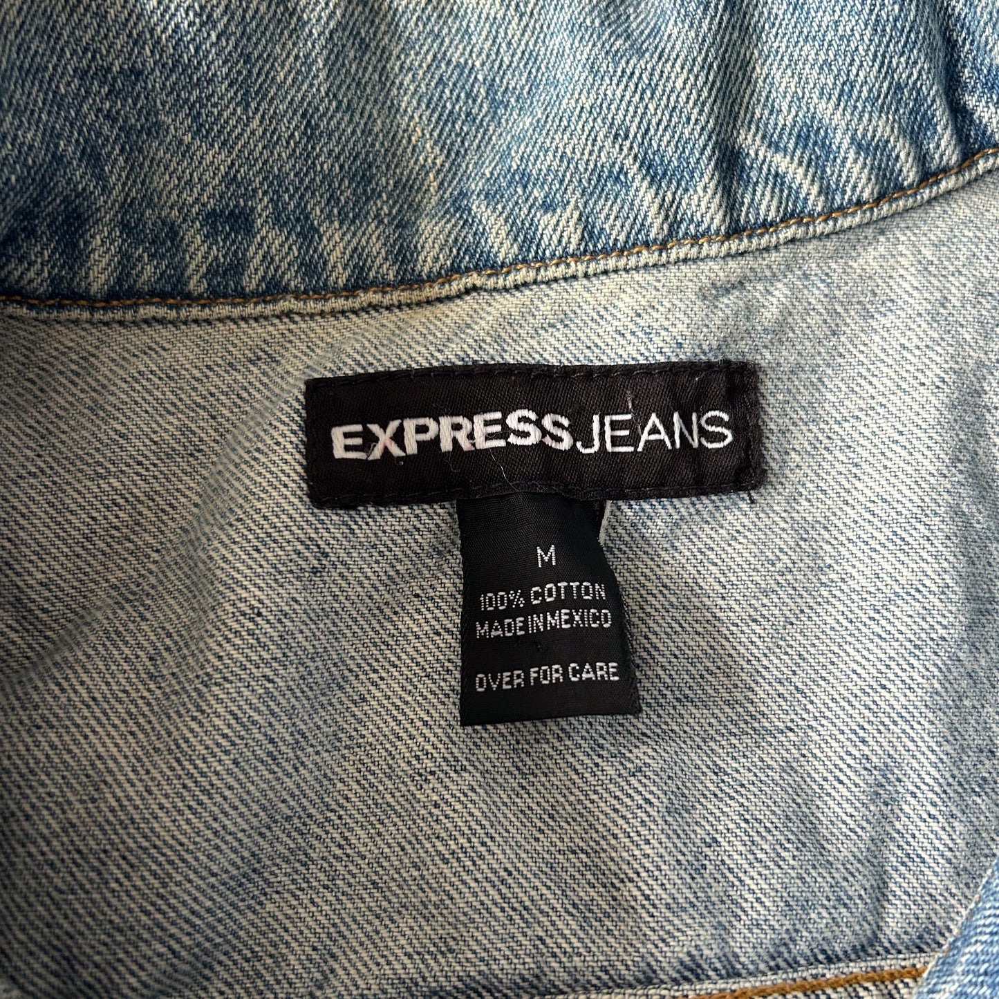Vintage Light Wash Denim Jacket by Express