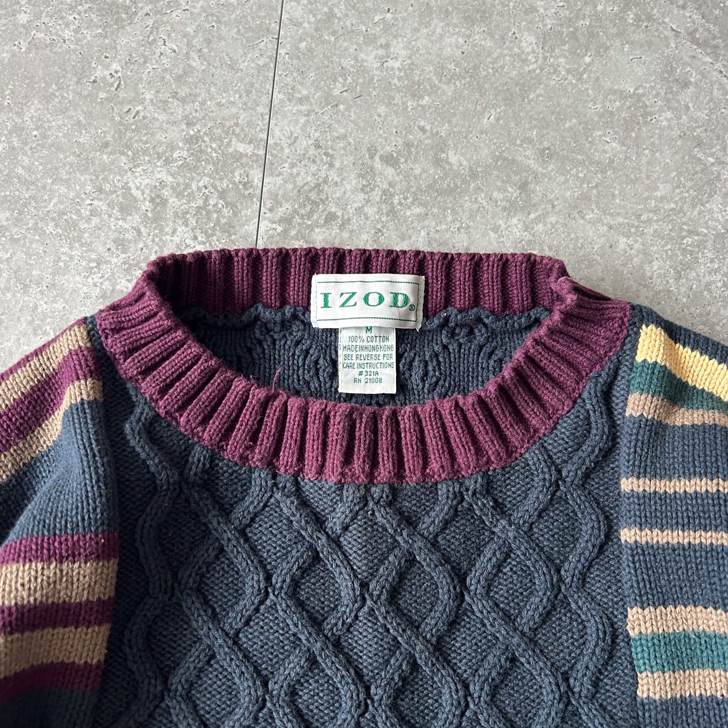 Vintage IZOD Patchwork Sweater