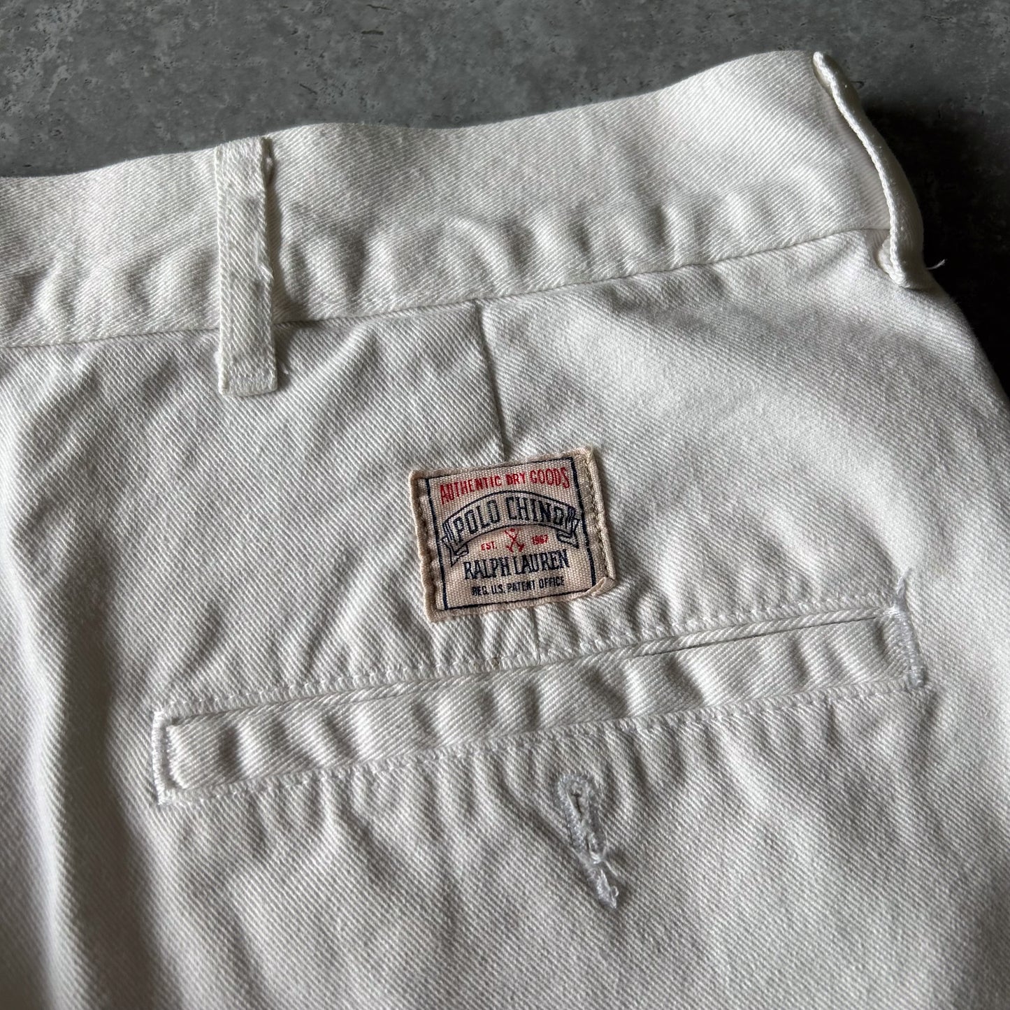 Polo Ralph Lauren Classic Fit White Chino Shorts