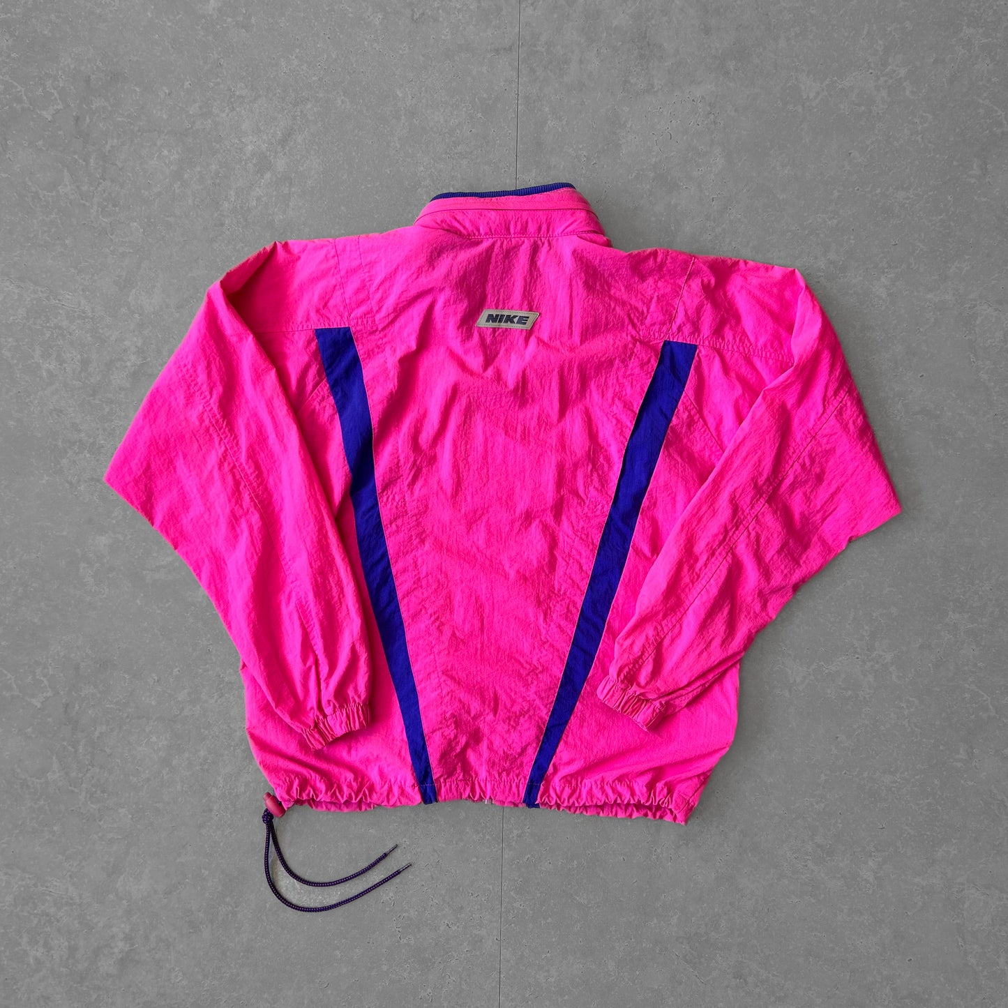 Vintage Nike Windbreaker Jacket in Neon Pink and Blue