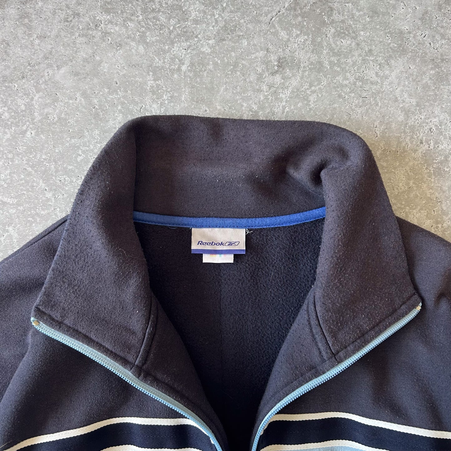 Vintage Reebok Blue and Navy Activewear Jacket