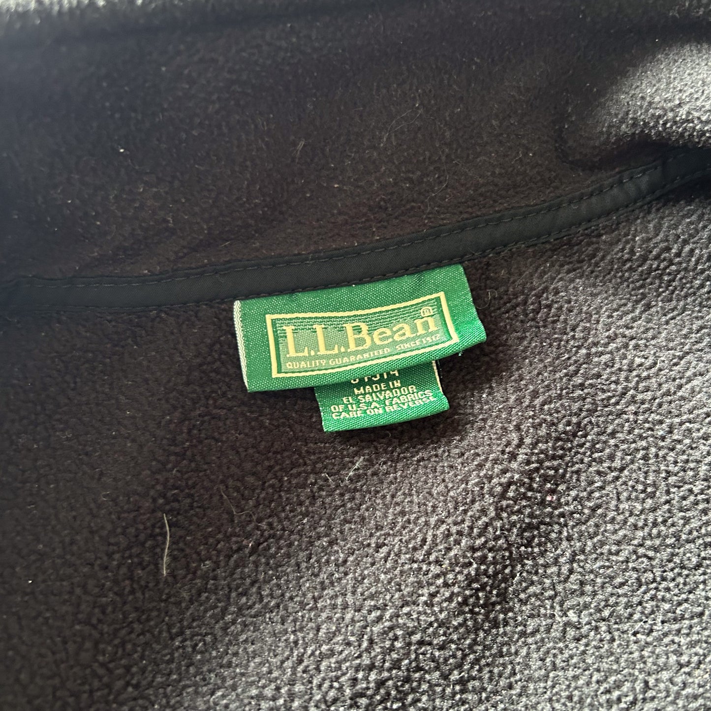 LL Bean Women's Black Fleece Vest