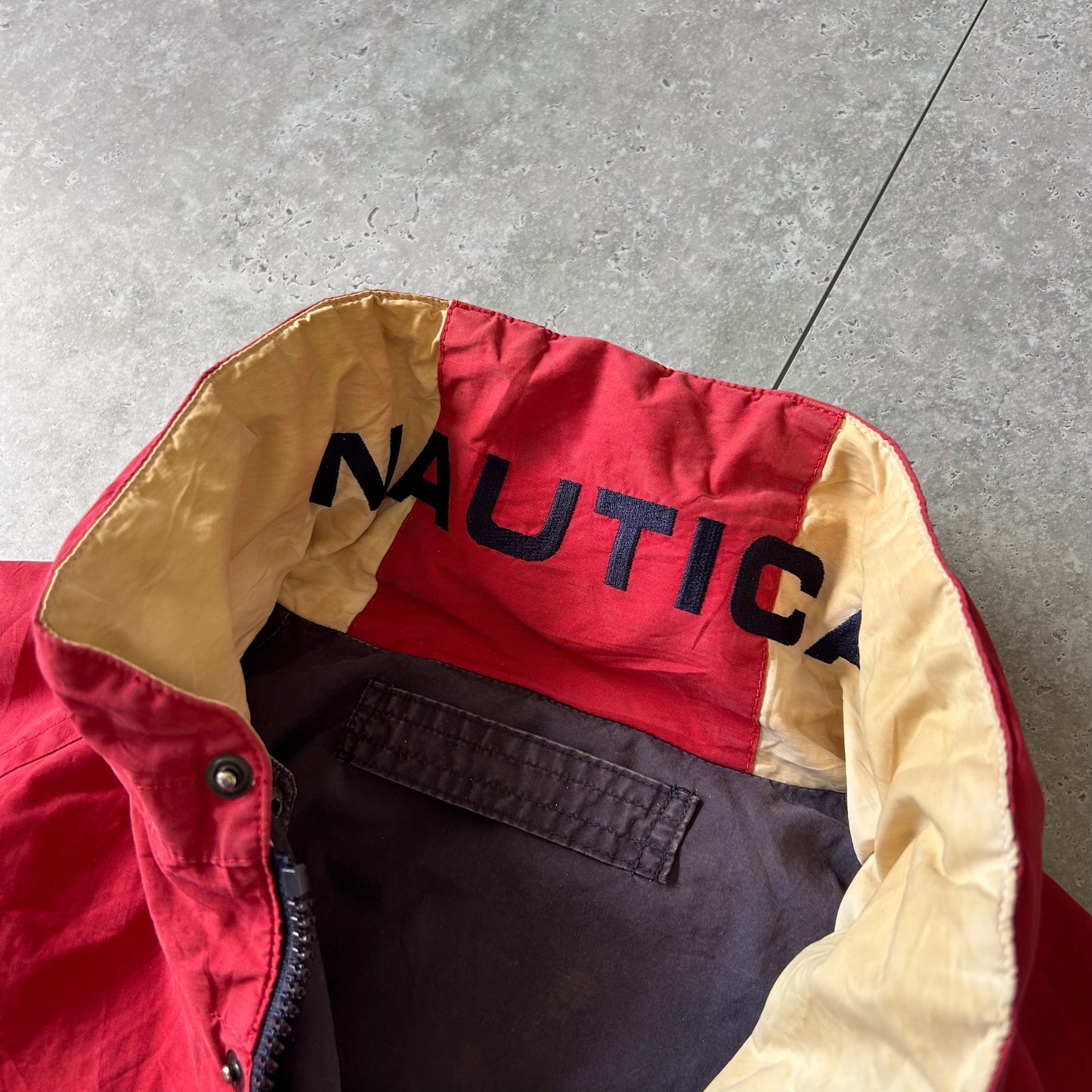 Nautica Color Block Windbreaker Jacket