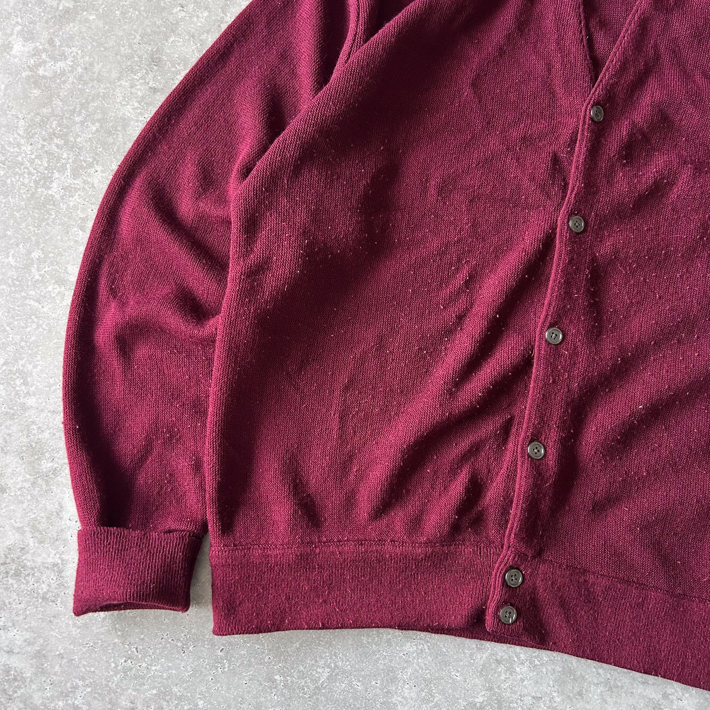 Jantzen Classics Burgundy Knit Cardigan