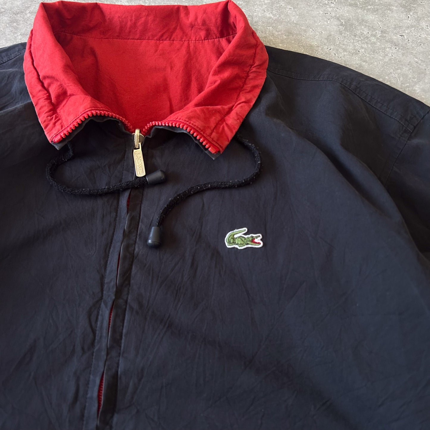 vintage 1990s Lacoste Reversible Windbreaker Jacket