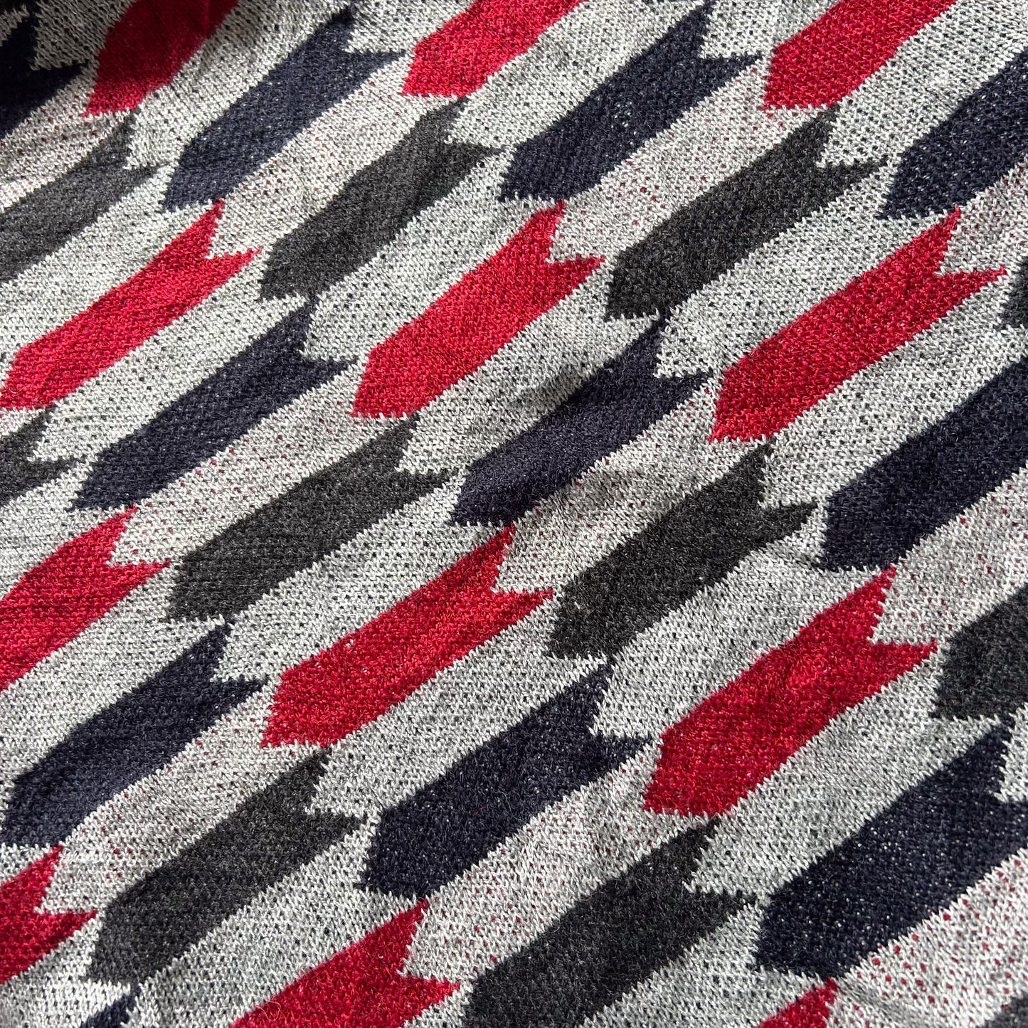 Retro Color Block V-Neck Sweater by Roger Kent