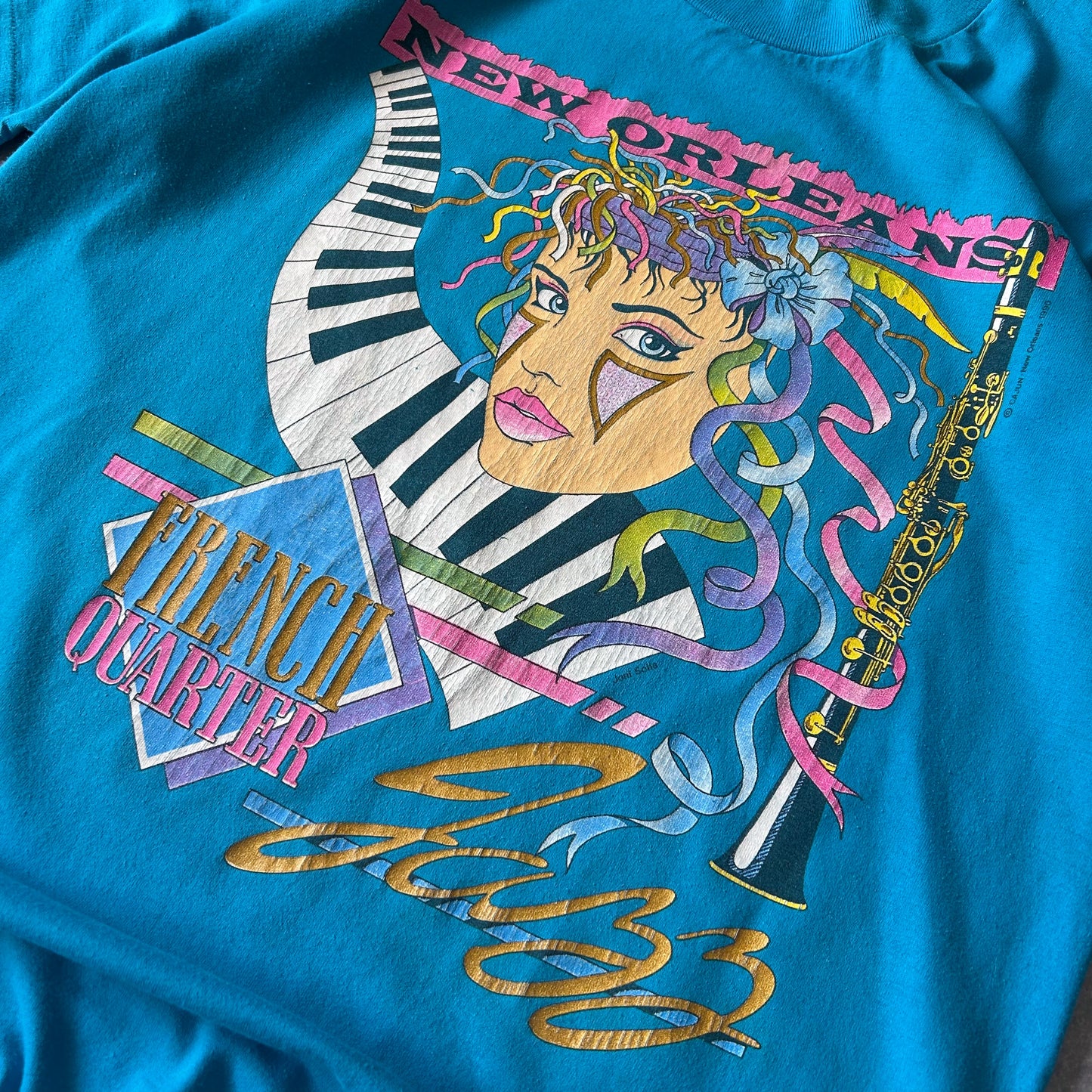 Vintage New Orleans Jazz Graphic Tee